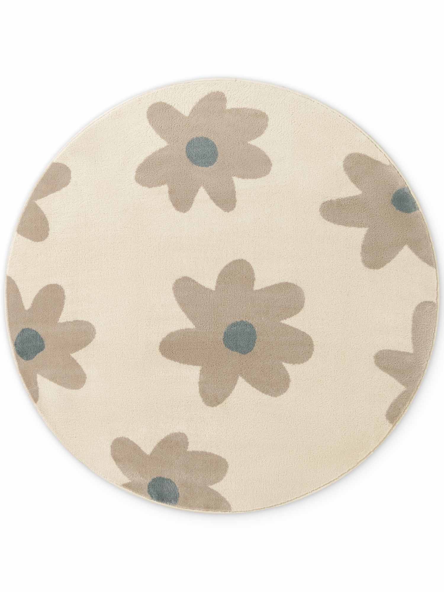 HANSE Home Tapis pour enfants »Bloomy« Rond 10 mm Höhe Pflegeleicht, Weich, Kinderzimmer, Spielteppich, Spielunterlage