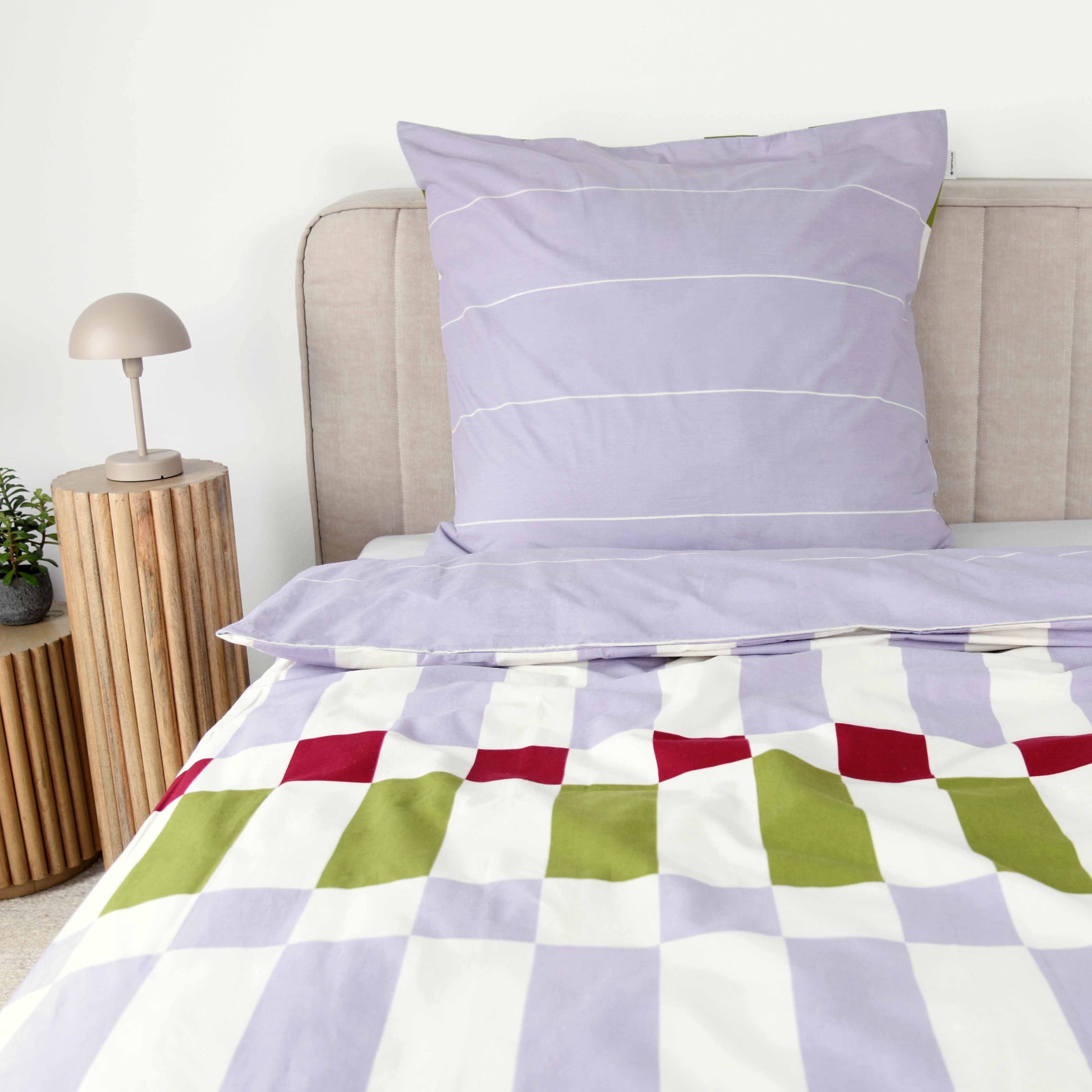 TOM TAILOR HOME Wendebettwäsche »BOLD CHECK in Gr. 135x200cm oder 155x220cm« 2 Stk. new bedroom, gewebtes Label