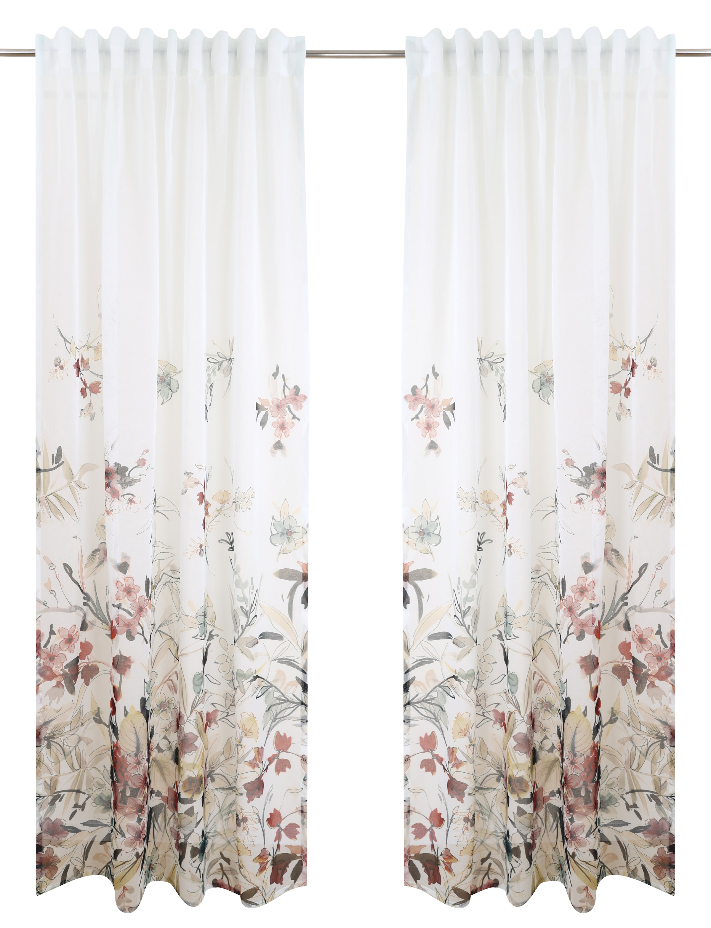 Home affaire Gardine »Friesach« Multifunktionsband 1 Stk. tlg. mit Blumenmuster