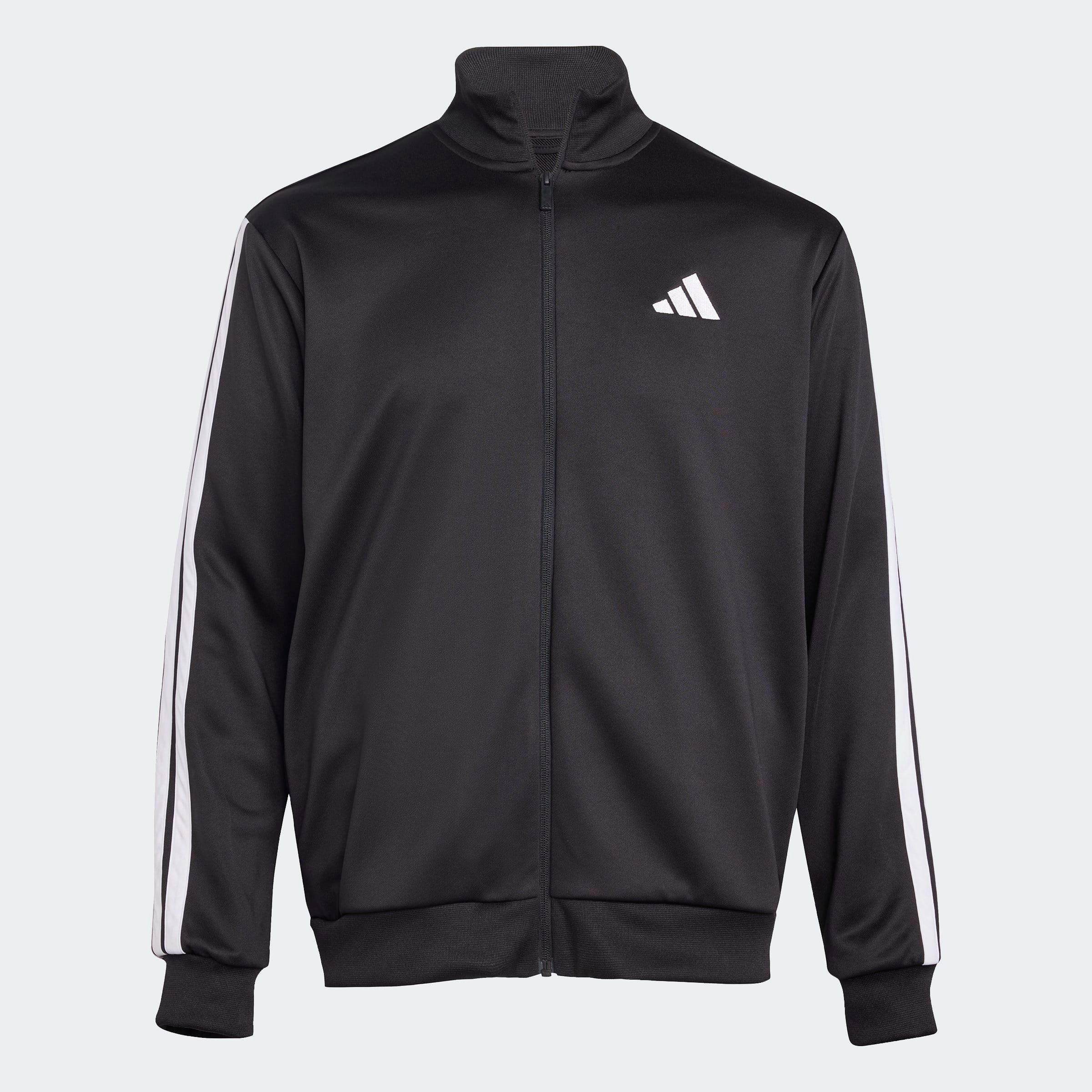 adidas Sportswear Trainingsanzug »3-STREIFEN FRENCH TERRY« 2 tlg. zweiteiliges Set, aus French-Terry-Material, mit Rippdetails