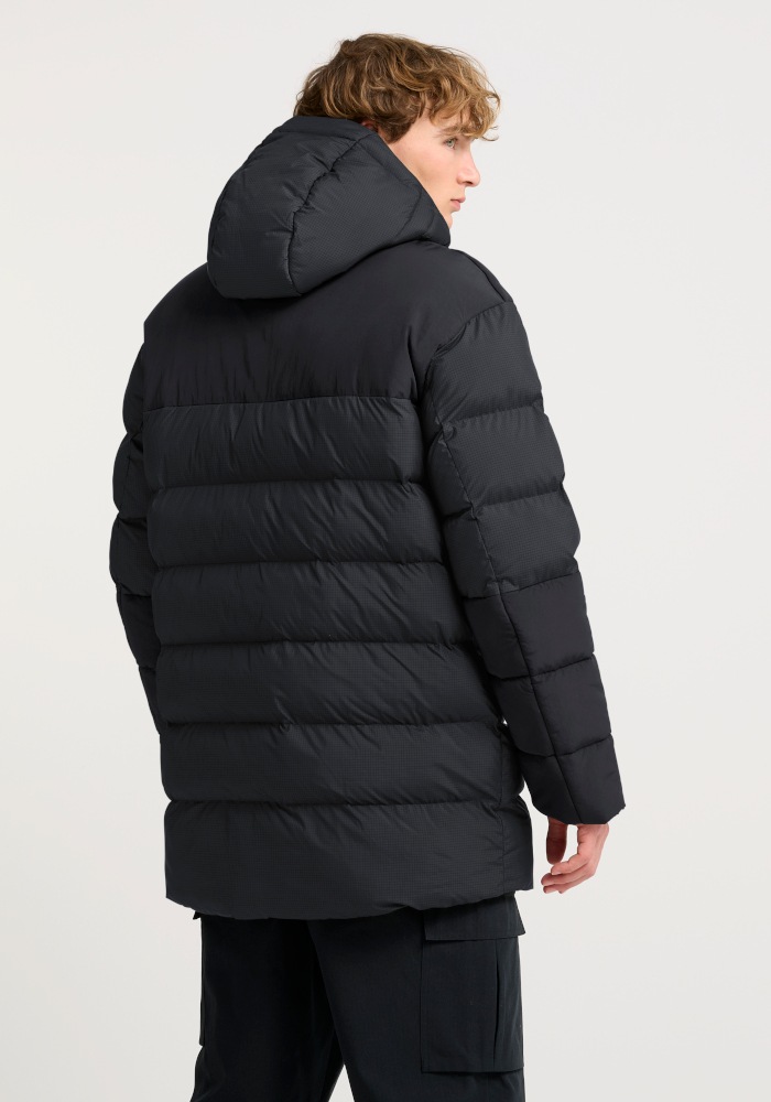 Jack Wolfskin Veste d'hiver »ICY HOLLOW HOODED JKT M« avec doublure et rembourrage en polyester, veste d'hiver, phantom