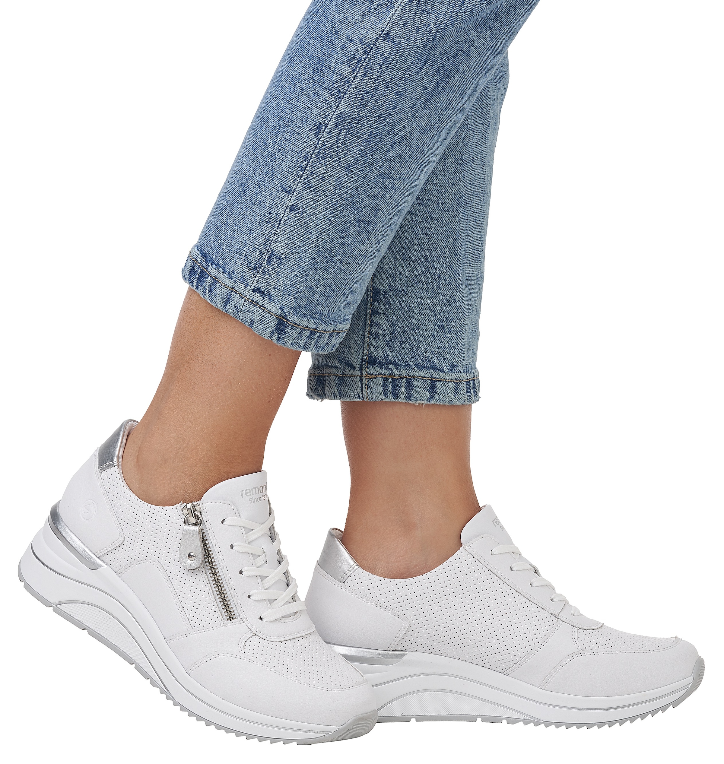 Remonte Keilsneaker  , Freizeitschuh, Halbschuh, Schnürschuh mit Schaftrandpolsterung