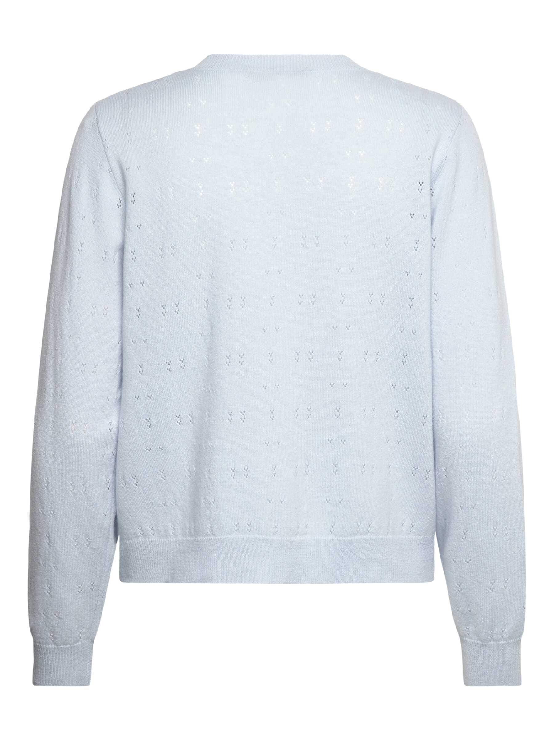 rosemunde Veste en tricot »Laica Pointelle cardigan« mit Rundhalsausschnitt, wunderschönes Ajour-Strickmuster