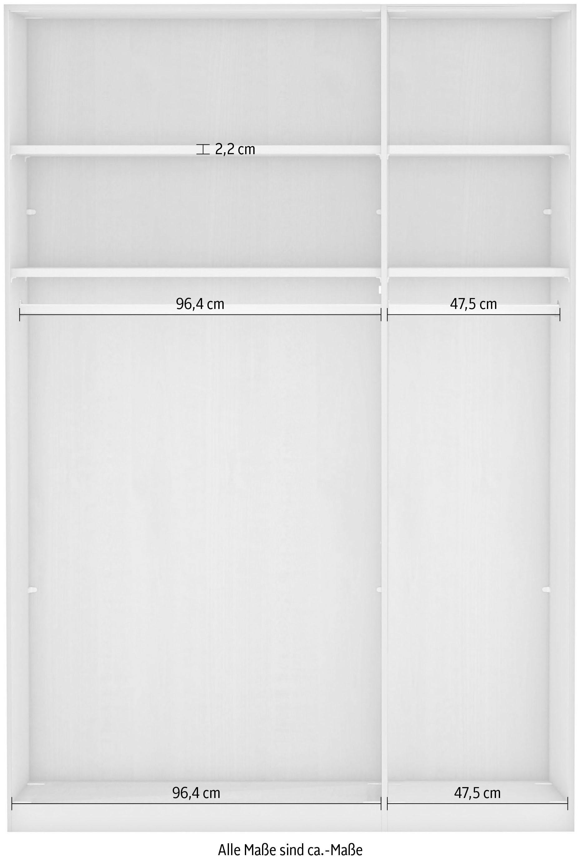 WIEMANN Armoire à portes battantes »Bern« hochwertige Beschläge inkl. Türdämpfung