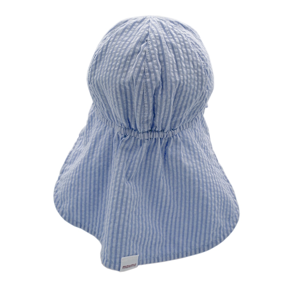 MAXIMO Casquette à visière 1 cuis zum Binden, Seersucker, Nackenschutz, Unisex, Kleinkind