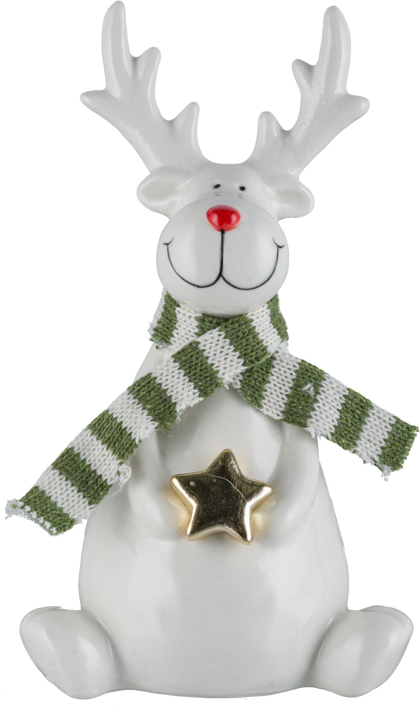 Creativ home Weihnachtsfigur »Hirsch« mit Schal