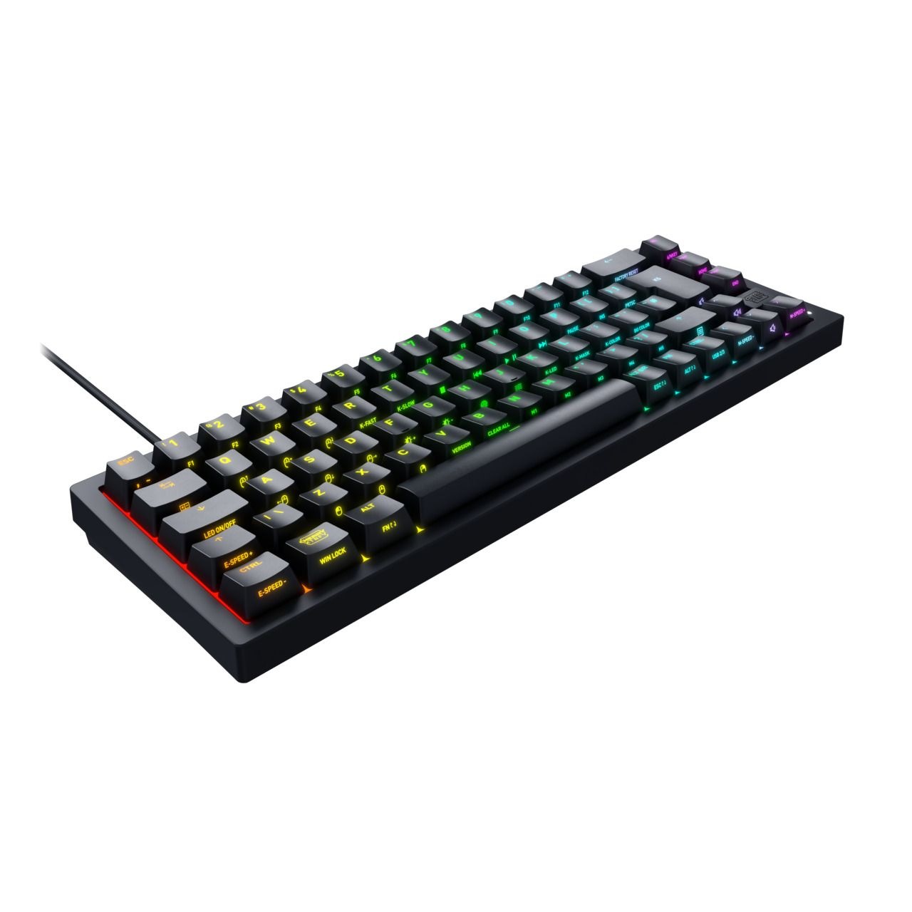 Cherry Xtrfy Gaming-Tastatur »K5V2 65% / GER / BLACK« (Funktionstasten) Ultra-anpassbar