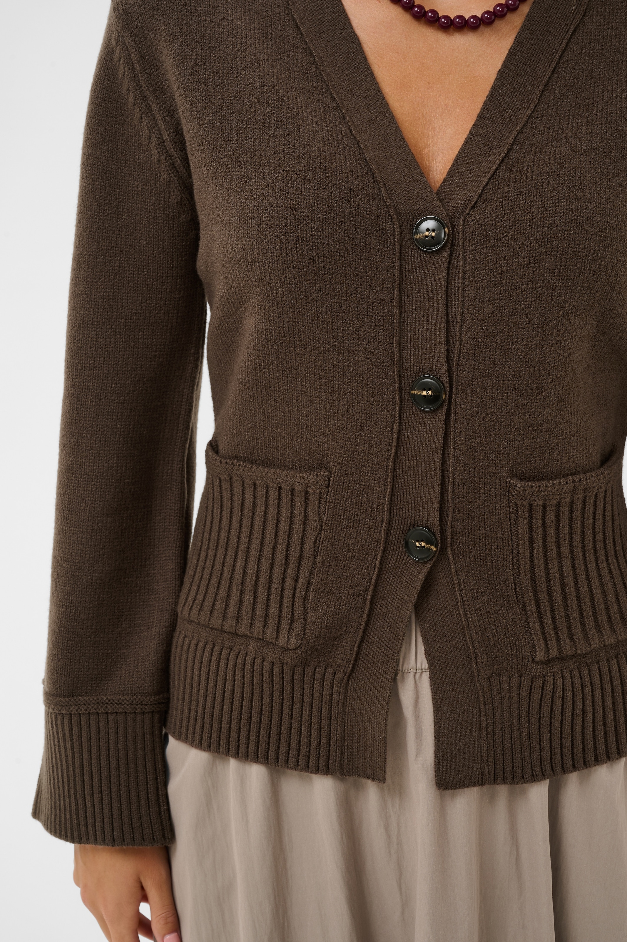 Saint Tropez Veste en tricot »TheresaSZ Cardigan« Mélange de matières, coupe ajustée