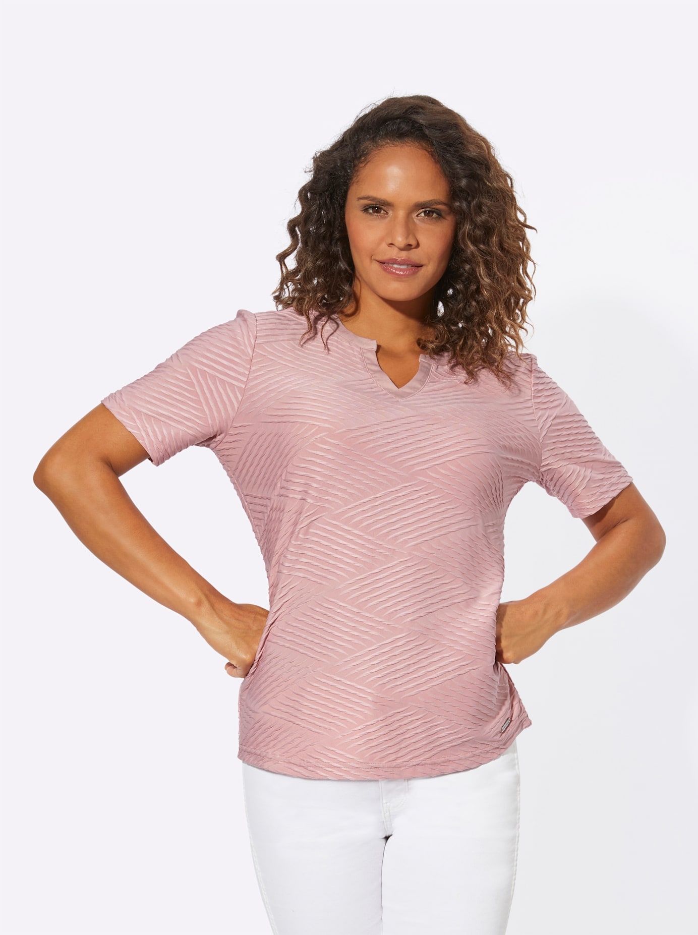 Casual Looks T-shirt en V »Shirt«, 1 cuis
