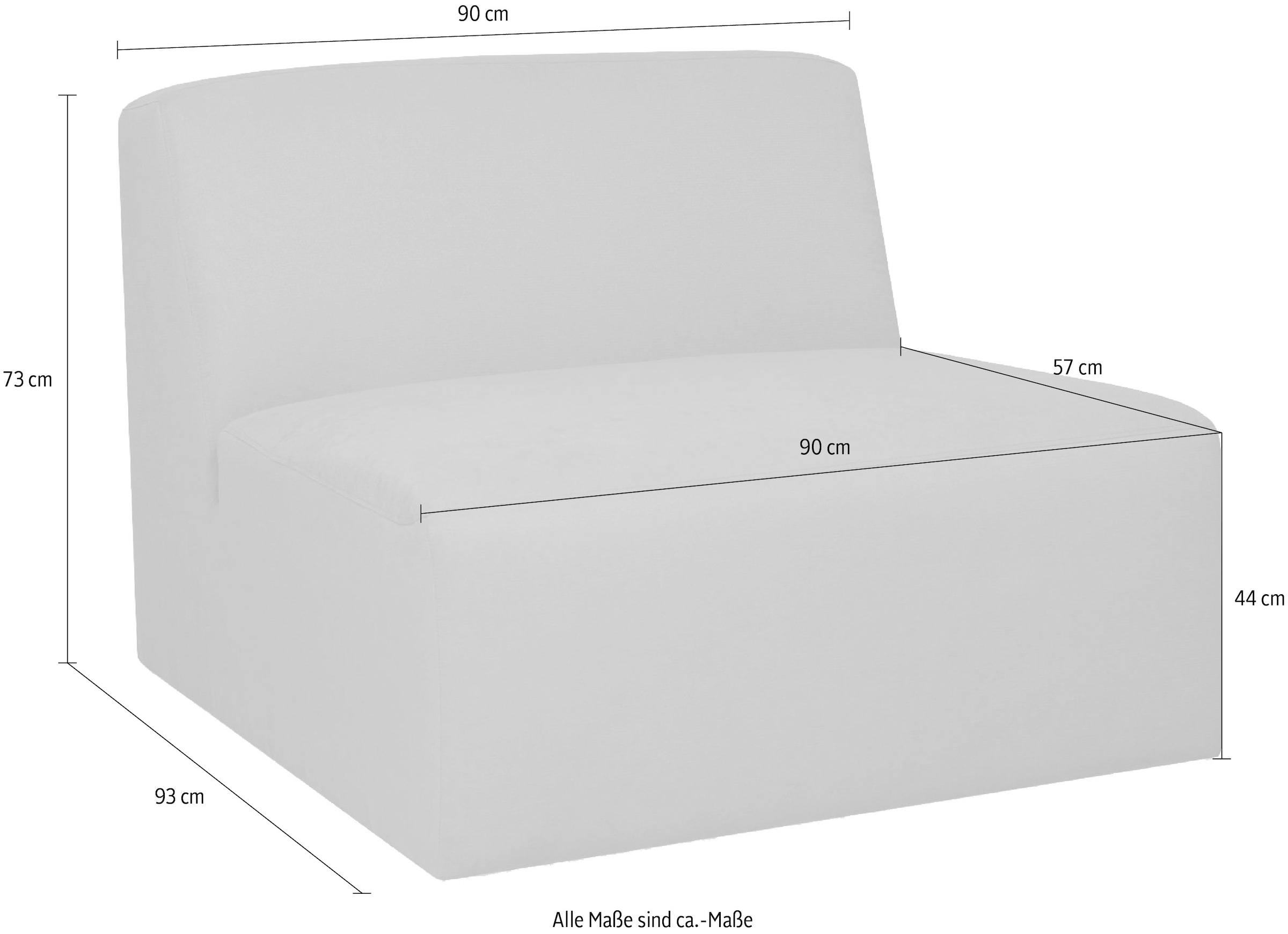 GOODproduct 1,5-Sitzer »Kelani« mit dekorativer Knopfsteppung an den Armlehnen
