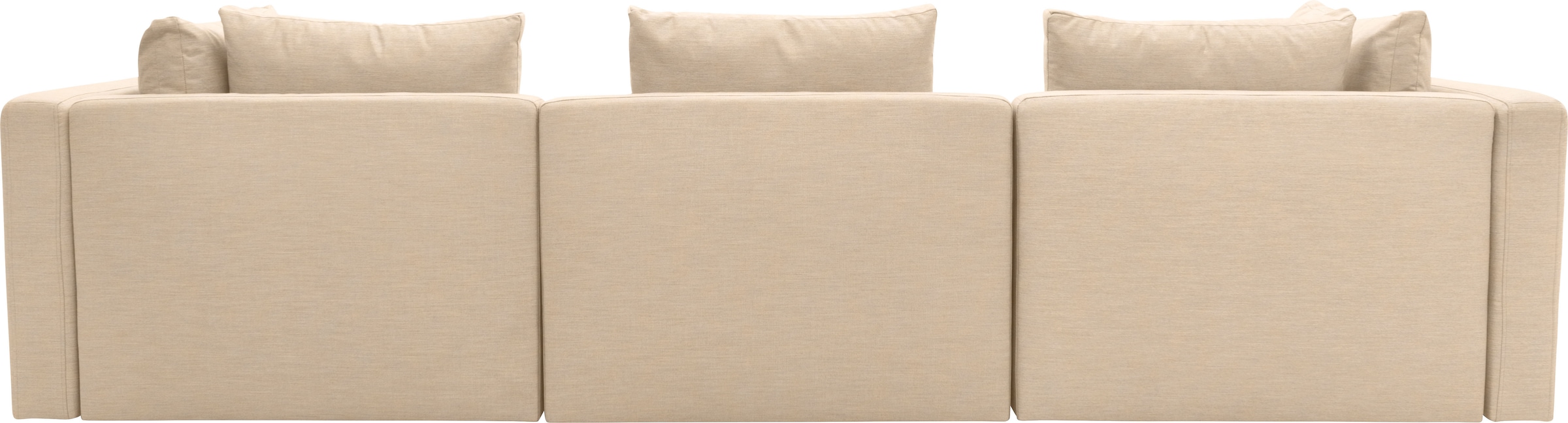 DOMO collection Canapé d'angle »Solskin, individuell erweiterbar/kombinierbar L-Form« mit losen Kissen. Rücken- und Seitenteile als Stecksystem.