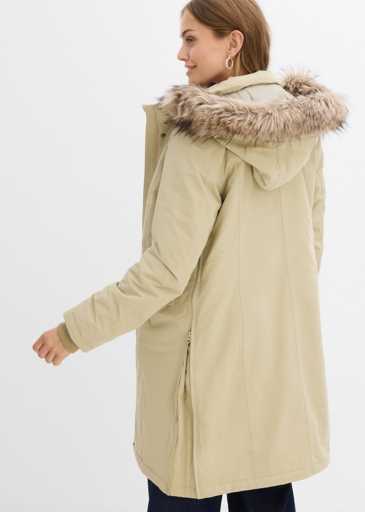 bonprix Manteau de grossesse avec insert de portage amovible, matelassage mi-chaud, coupe confortable