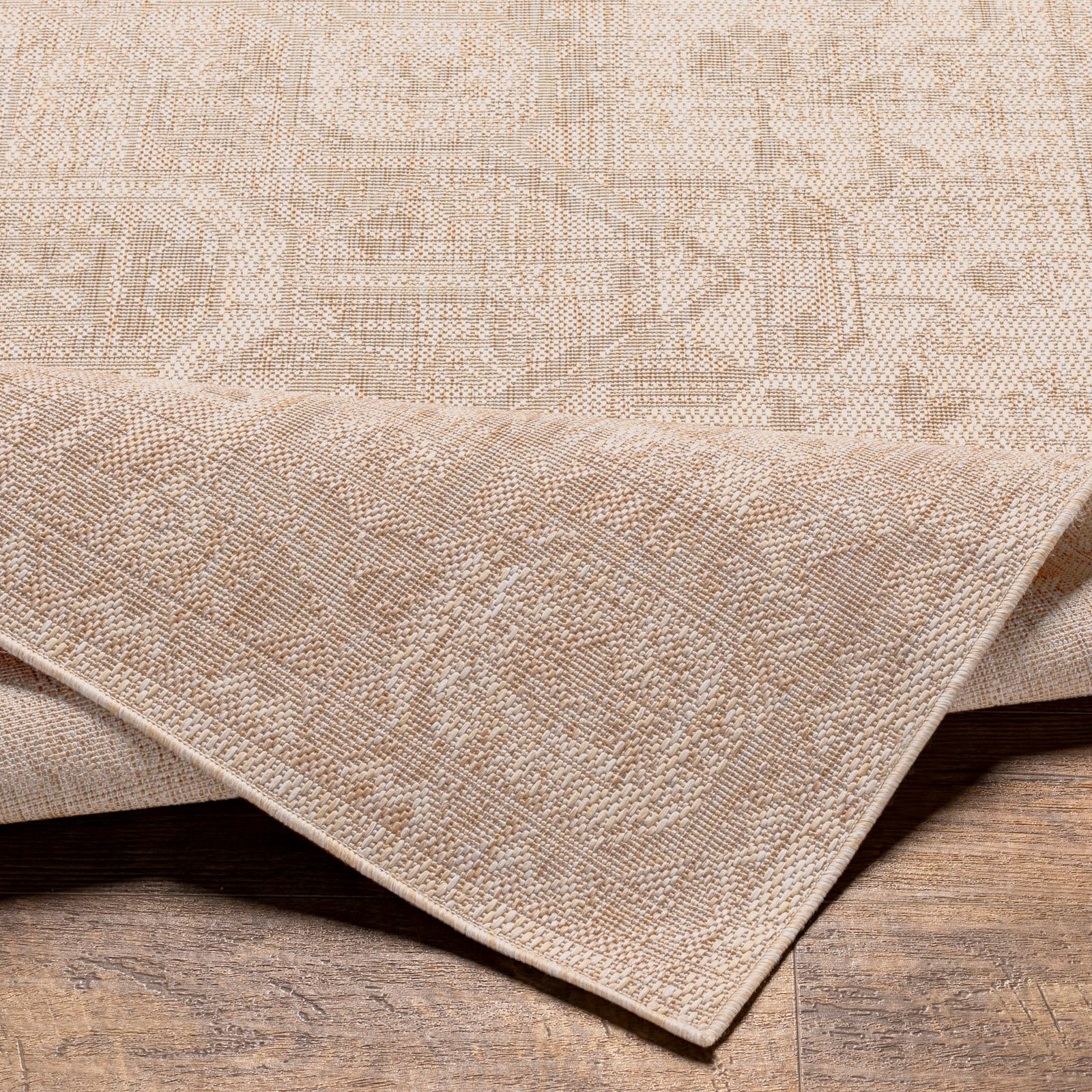 Livabliss Teppich »LEMARK« rechteckig 4 mm Höhe Teppich In- /Outdoor Boho Jute-Optik , Balkon, Terrasse, Garten, Beige