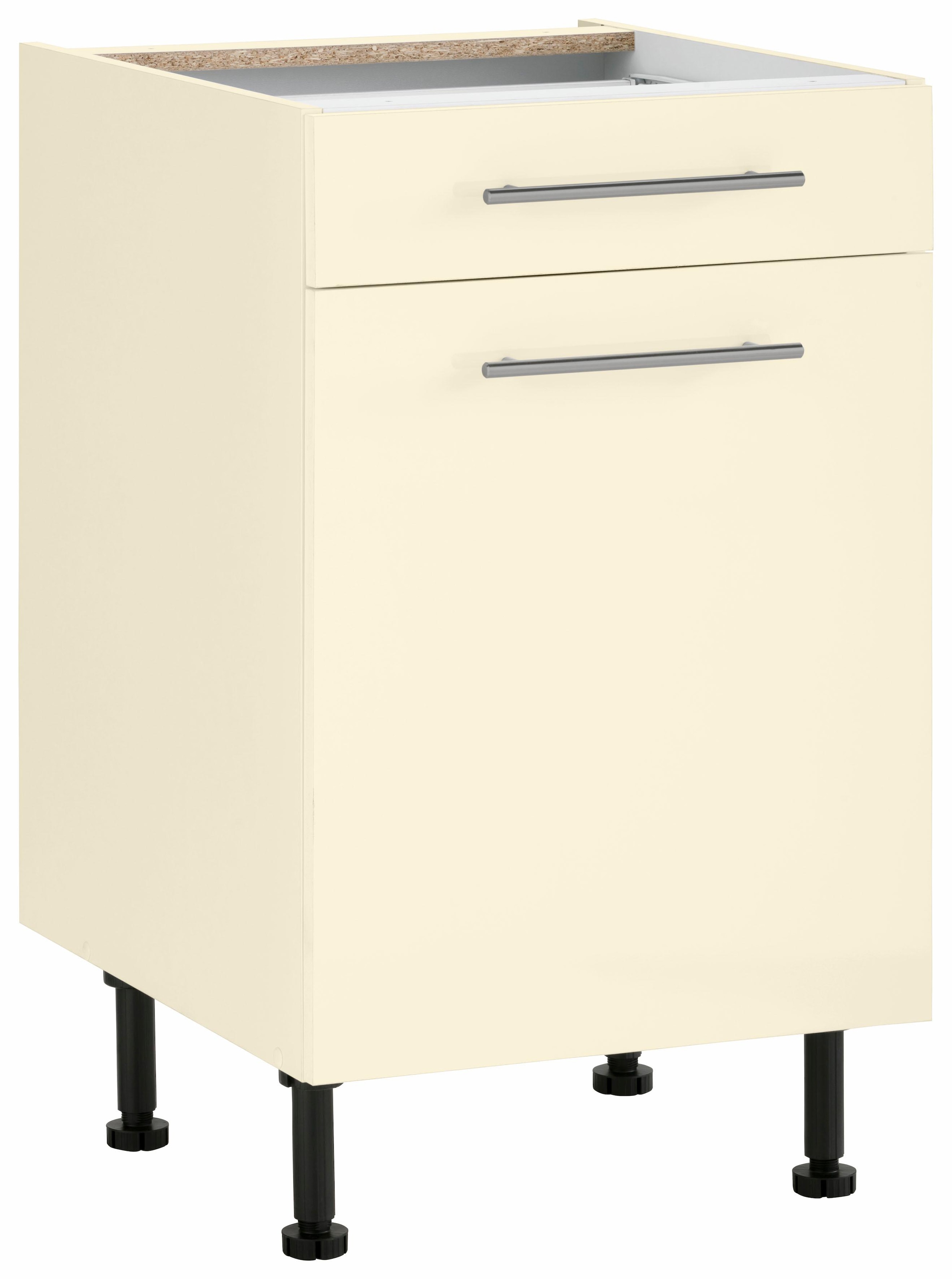 wiho Küchen Armoire basse »Ela« Largeur 50 cm, pieds réglables en hauteur
