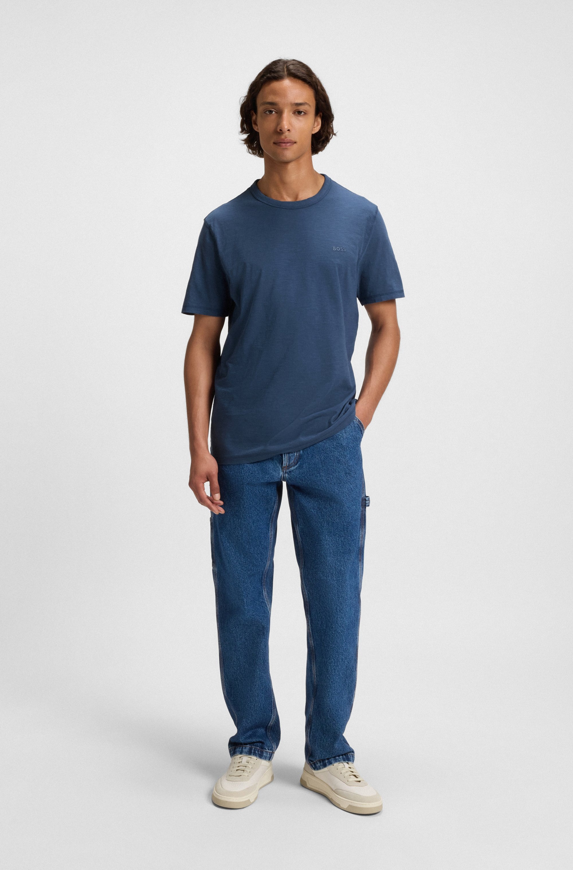 BOSS ORANGE T-shirt »Tegood« Rundhalsausschnitt, Regular Fit, Logoschriftzug