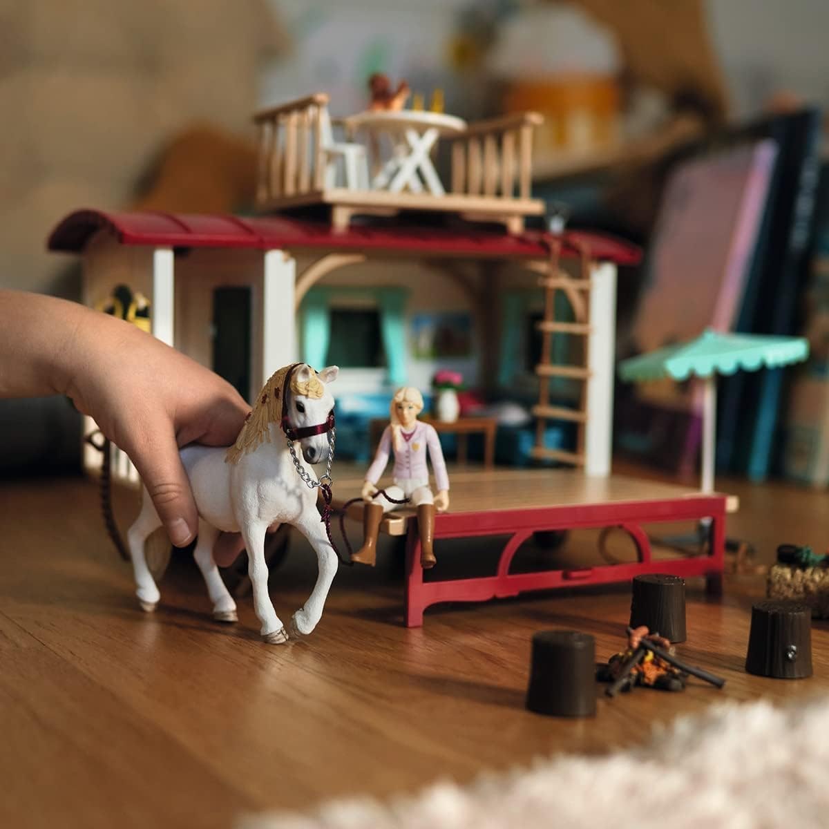 Schleich® Monde de jeu »HORSE CLUB, Wohnwagen für geheime Club-Treffen (42593)«