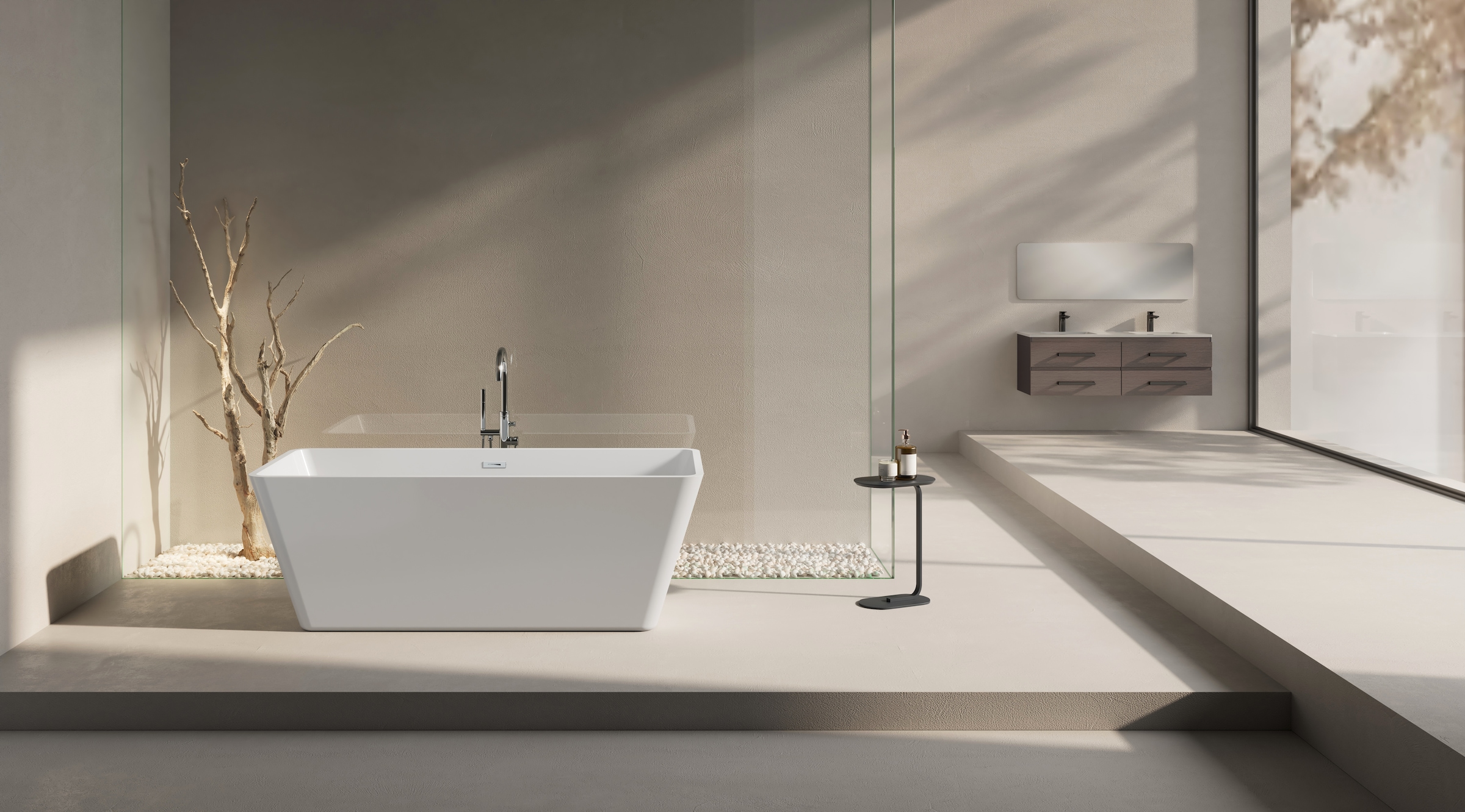welltime Badewanne »Sagres« Höhe 60 cm mit Ablaufstöpsel | verstellbare Füsse | Überlauf Freistehend, 170x74x60 (LxBxH), Sanitäracryl, mit Pop Up Ventil