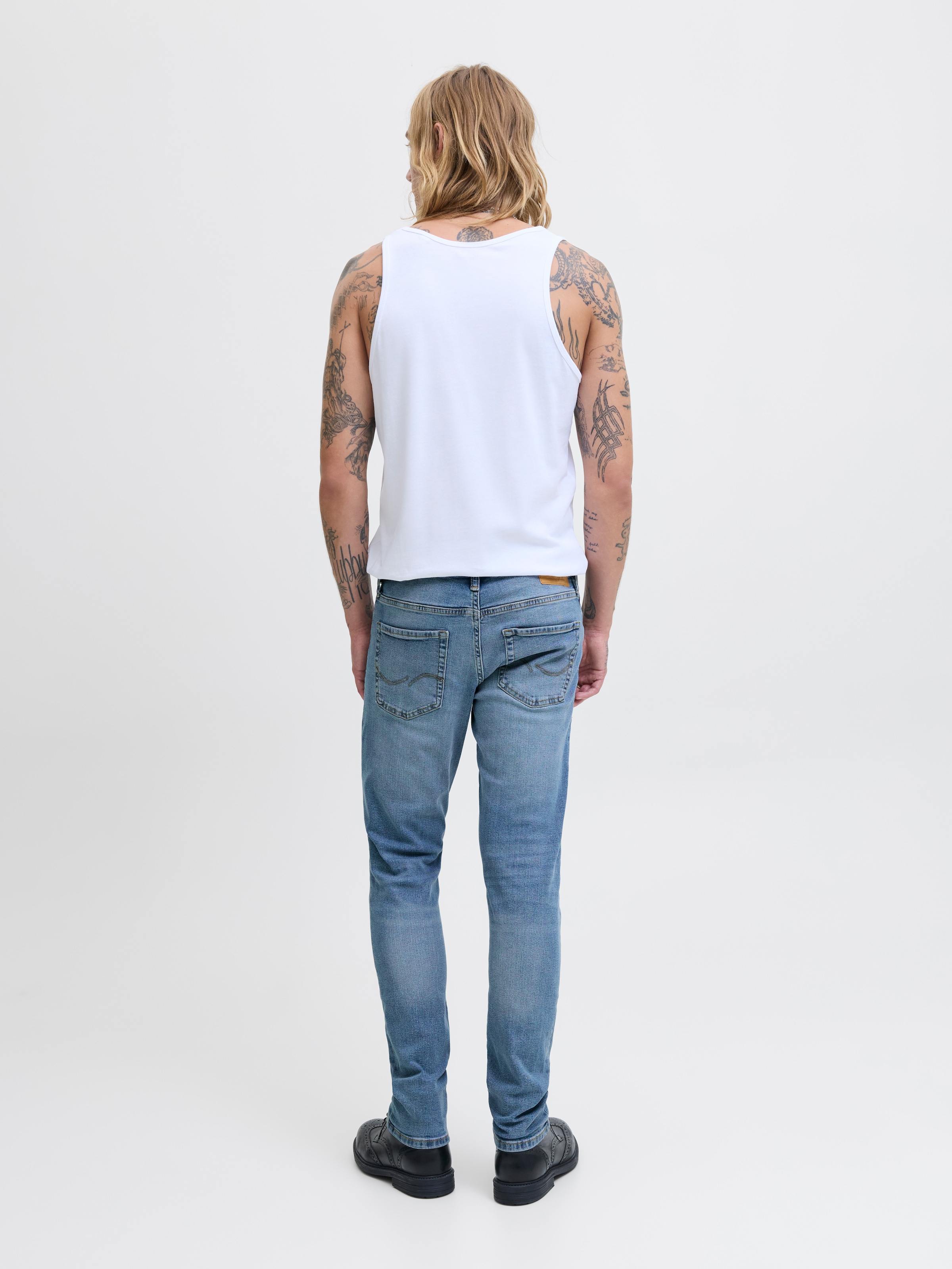 Jack & Jones »JJIGLENN Jeans mit schmaler Beinform und Stretch für Komfort« Denim/Jeans, modisch, slim fit, Baumwollmischung