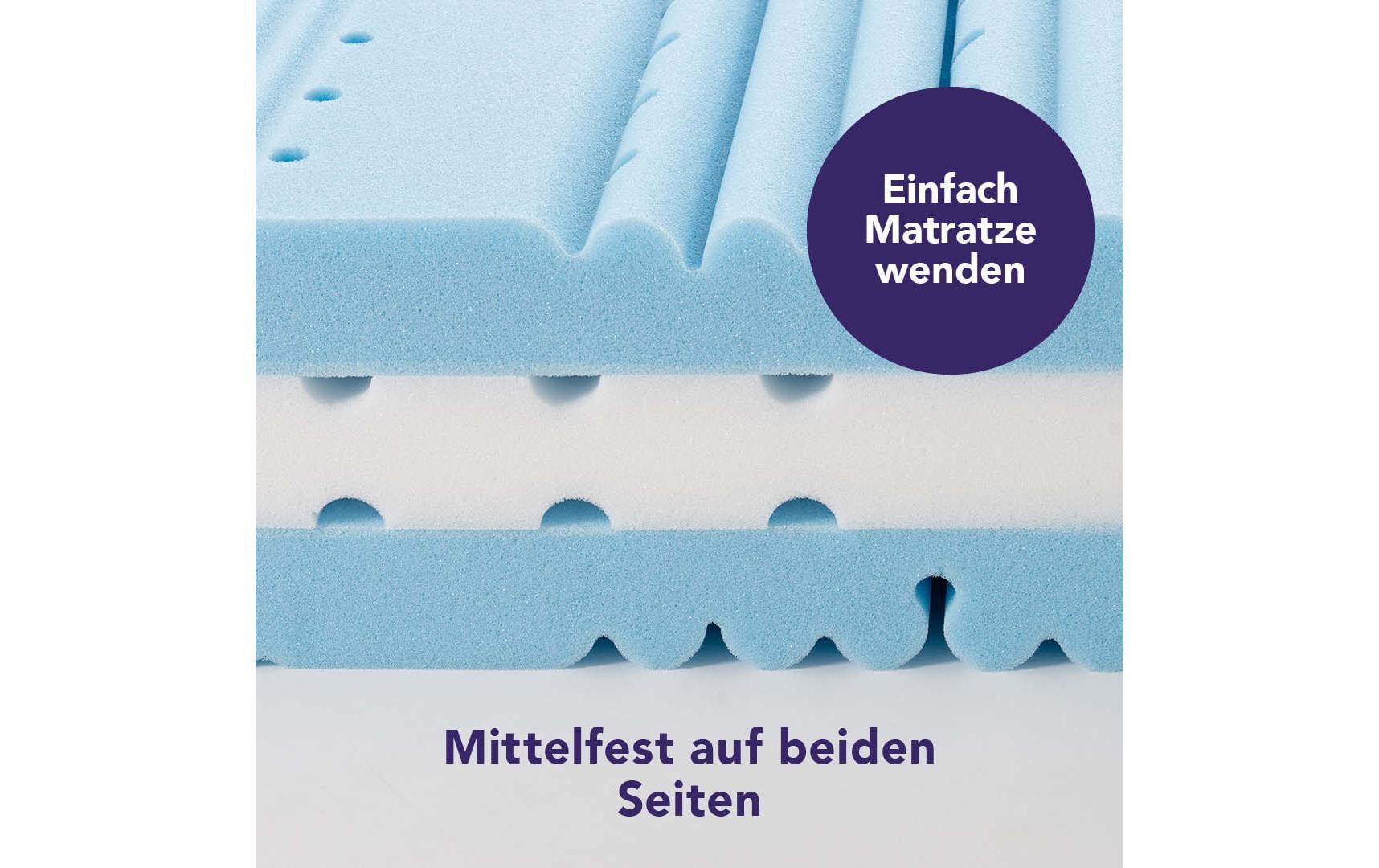 Träumeland Matelas mousse confort »Turin, Naturfaser« 20 cm hoch 1 cuis tlg. Erwachsenenmatratze mit 7-Zonen-Komfortschnitt