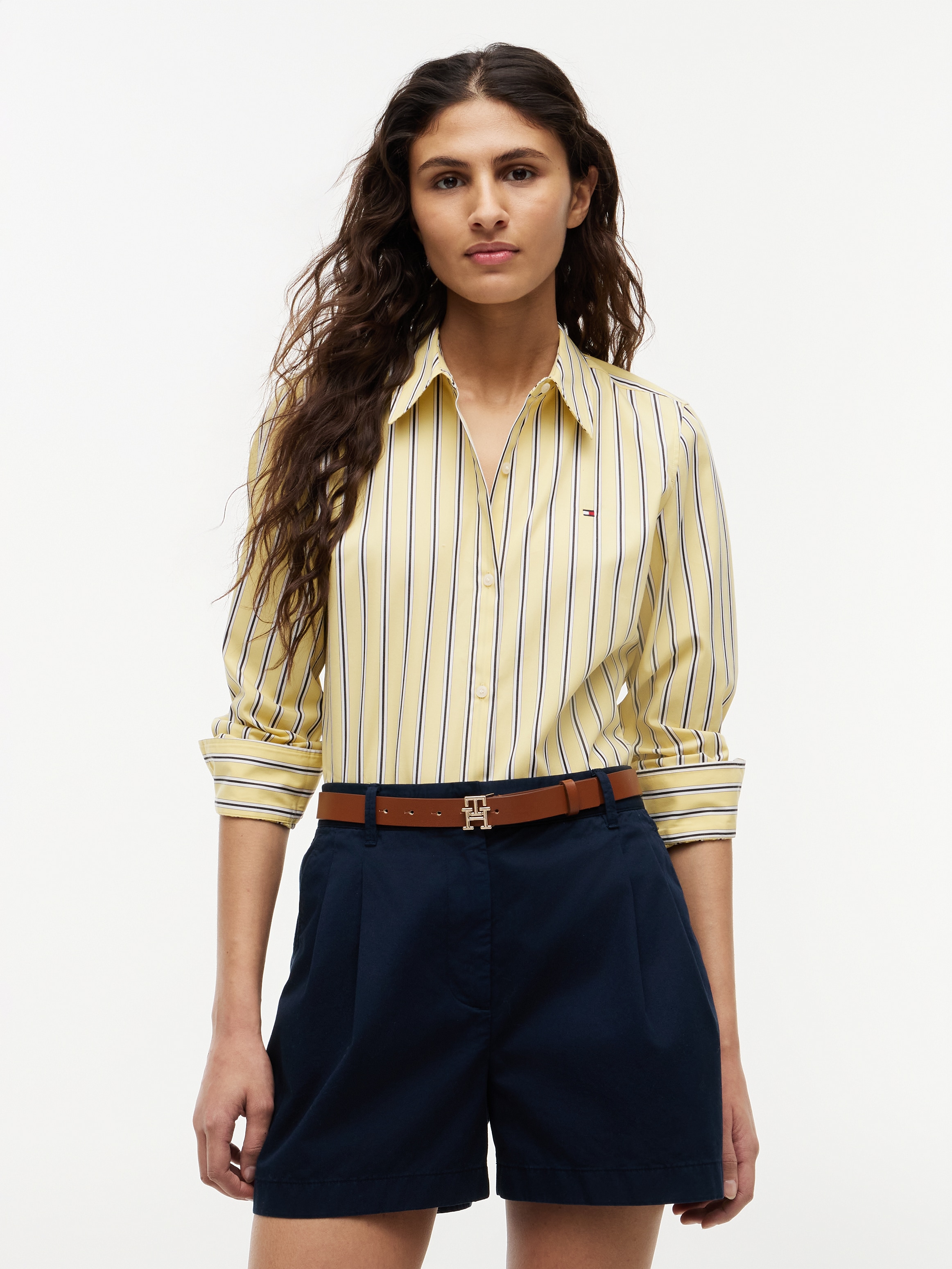 Tommy Hilfiger Hemdbluse »SUMMER POPLIN REGULAR SHIRT« Baumwolle, regular fit, auch in grossen Grössen