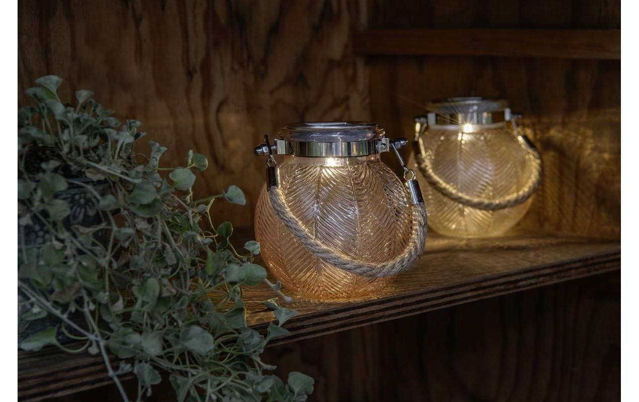 STT LED Solarleuchte »Solar Mini Glass Set Waves« Warmweiss