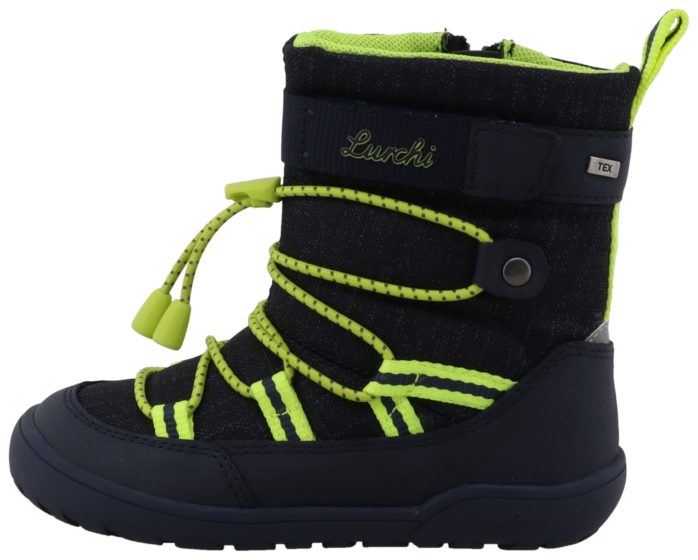 Lurchi Chaussures pieds nus »Jace 1 Barefoot-TEX«  Snowboots mit Label, Grössenschablone zum Doenload