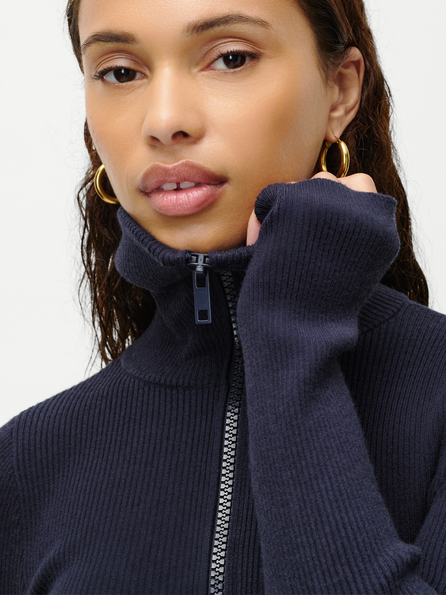 LeGer Langarmbody »Heidi, LeGer by Lena Gercke« mit Reissverschluss, körpernah, mit Kragen