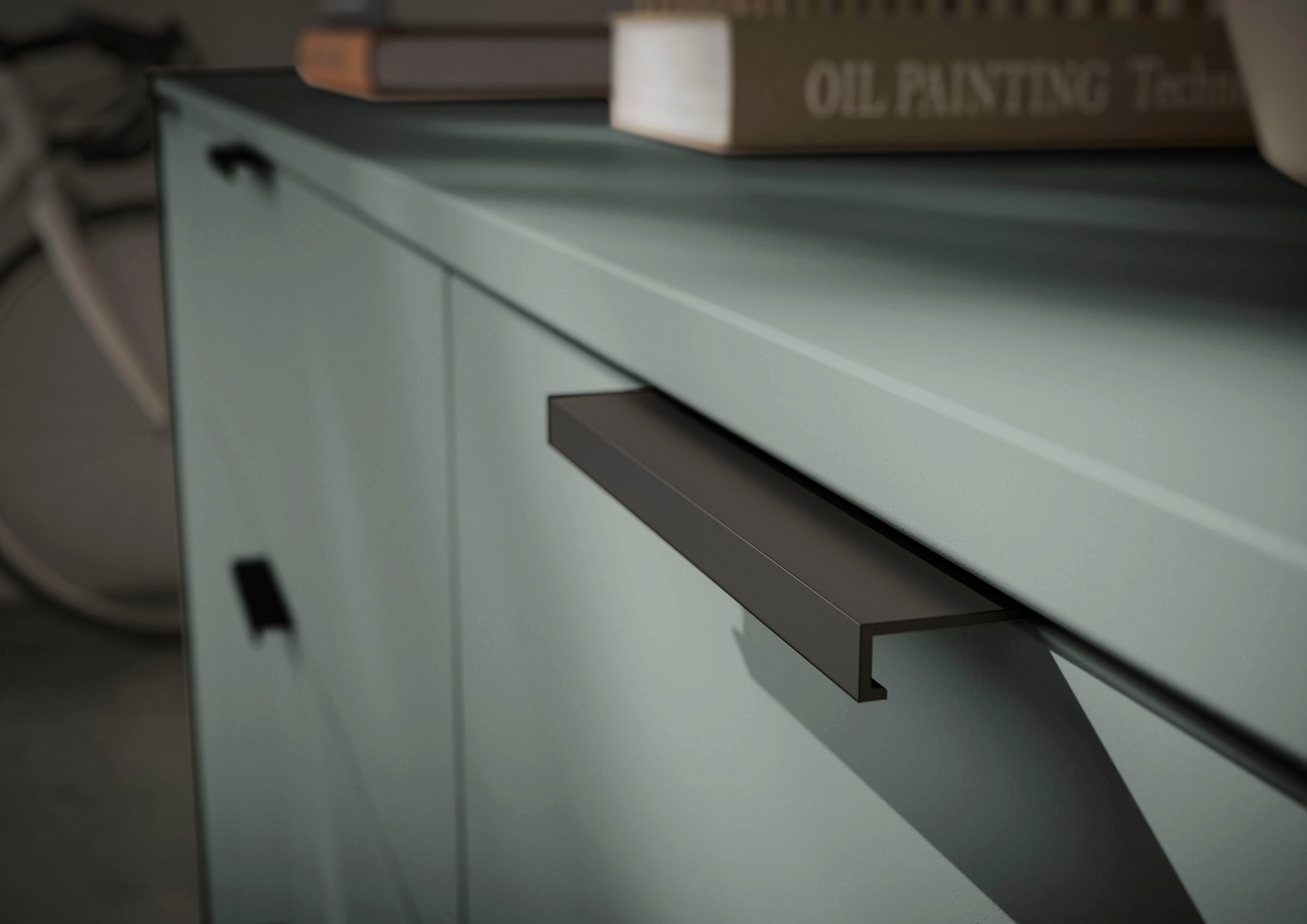 HBZ Sideboard »Linz Kommode, BxHxT 180x90x40cm« 1 cuis tlg. Breite 180cm,Lip-Griff, Melaminbeschichtung