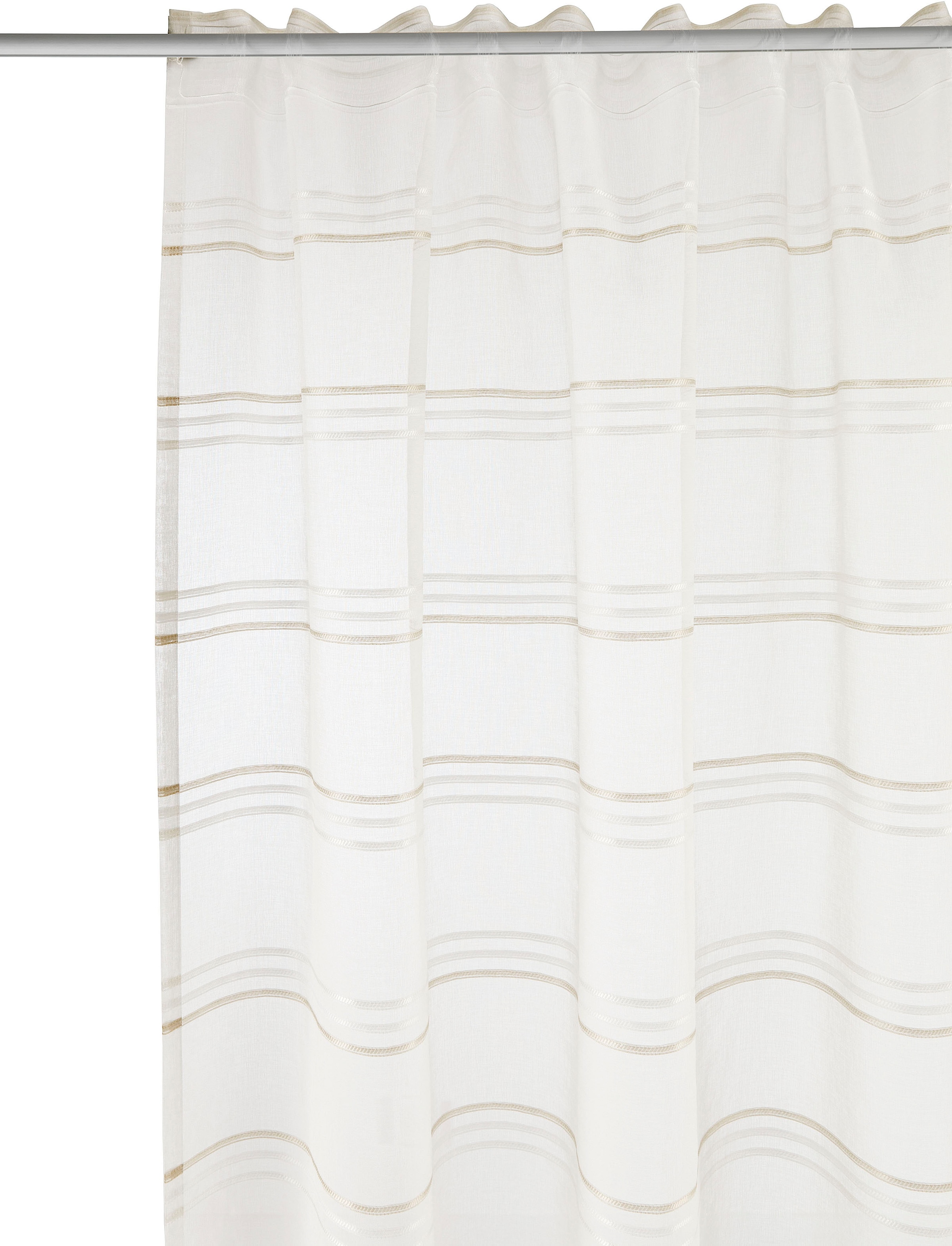 GOODproduct Rideau »Sirii« Bande multifonctionnelle 1 cuis tlg. Halbtransparent, angenehme Haptik, mit Querstreifen, modern