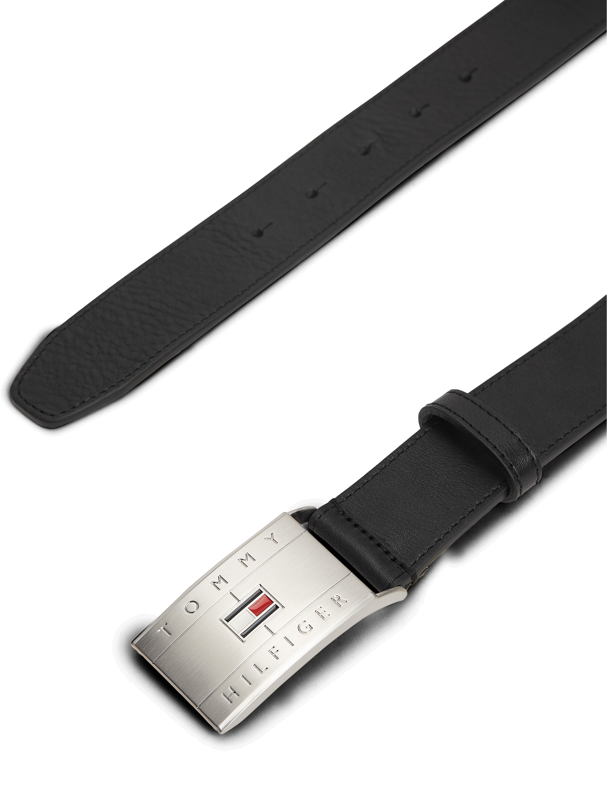 Tommy Hilfiger Ceinture en cuir »TH FLAG PLAQUE«