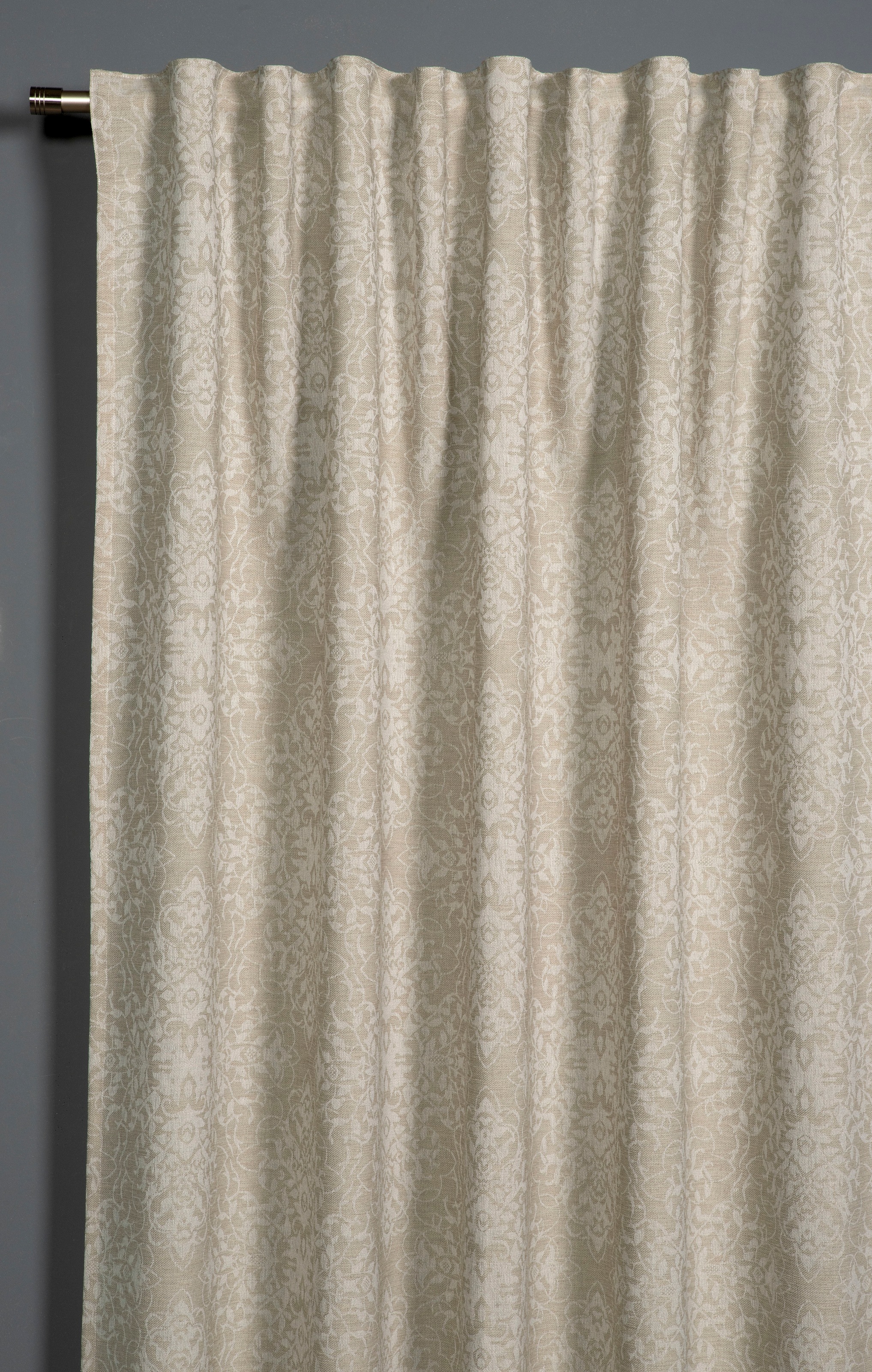 Sehlbach Gardine »Schal Jacquard Ornamente« Schlaufen 1 Stk. tlg. mit Gardinenband und verdeckten Schlaufen