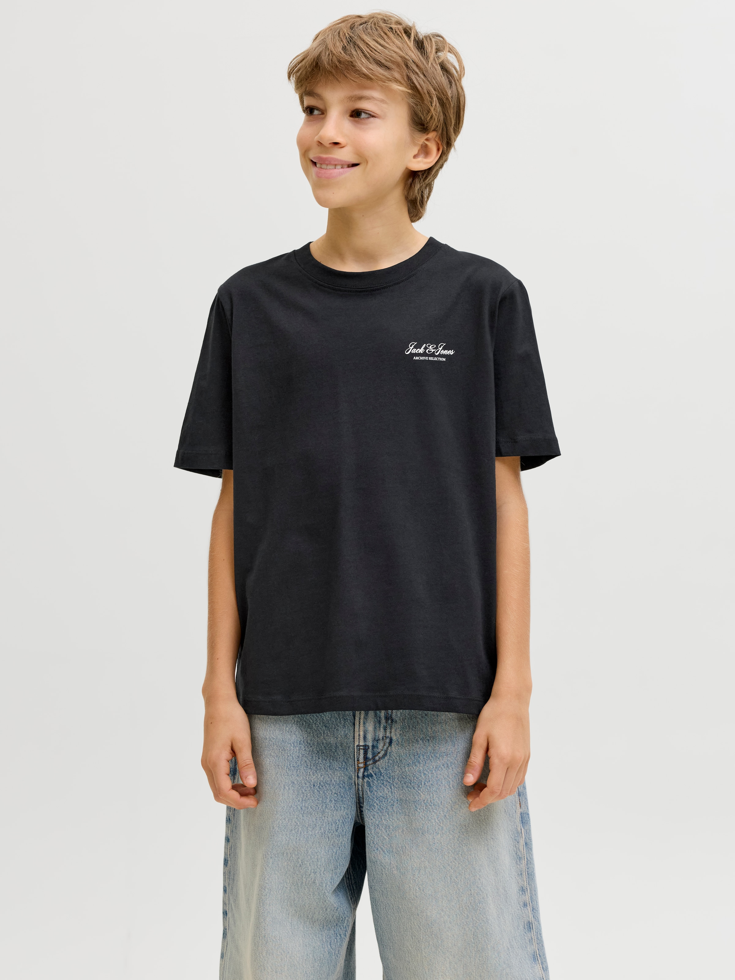 Jack & Jones Junior Rundhalsshirt »JJEARCHIVE GRAPHIC TEE SS ONECK NOOS JNR« Baumwolle, relaxed fit
