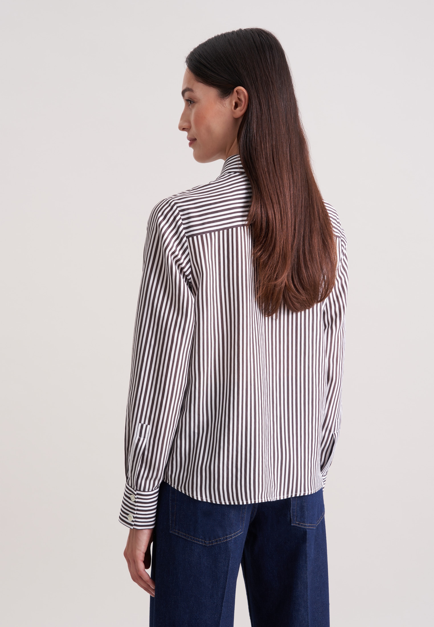 seidensticker Blouse classique 1/1 Kragen Gestreift