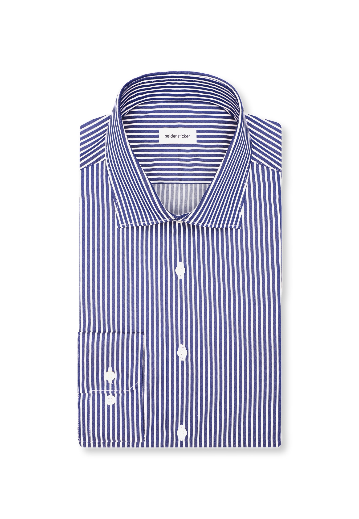 seidensticker Chemise d'affaires »Schwarze Rose« Slim 1/1 Kentkragen Gestreift