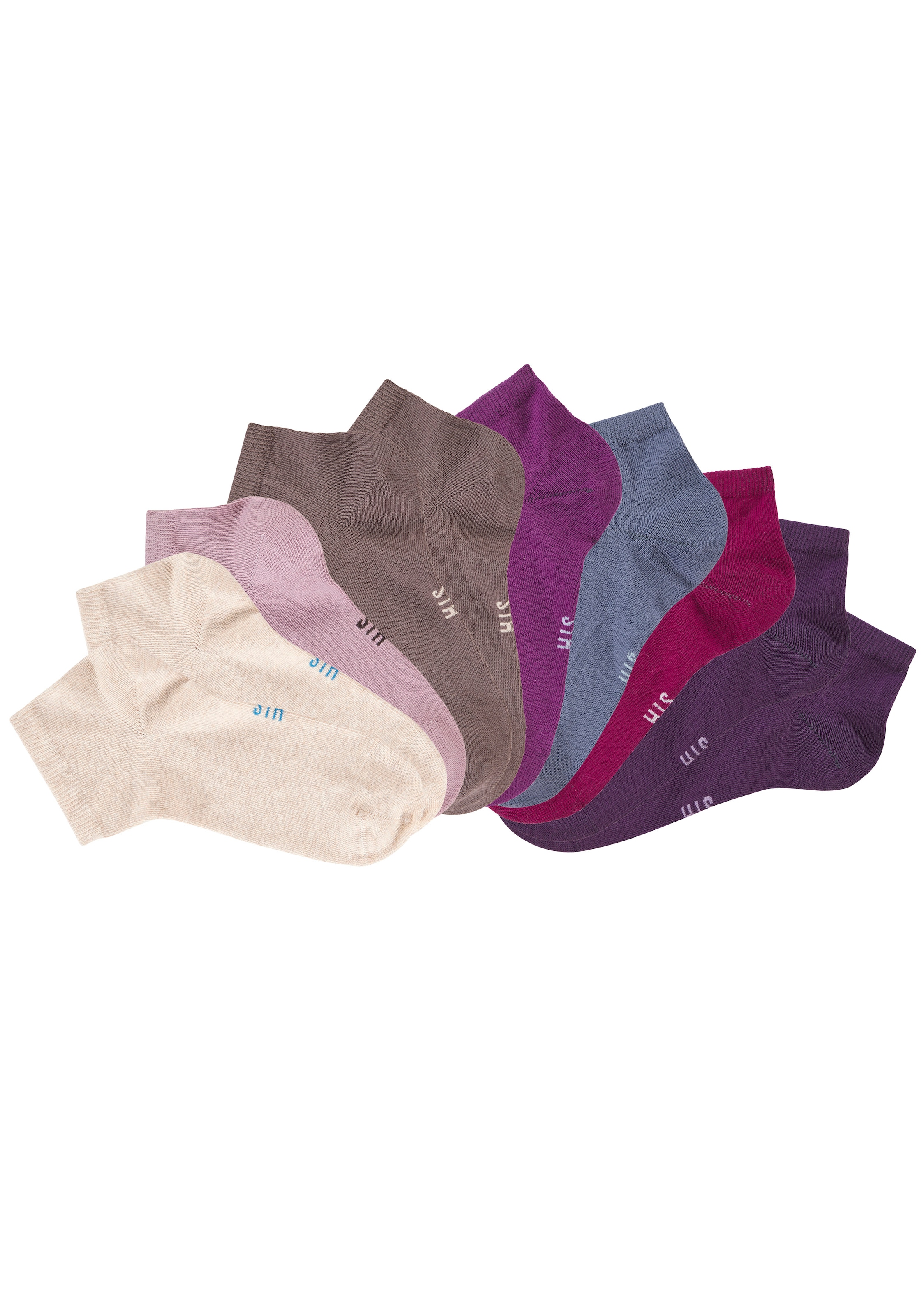 H.I.S Chaussettes basiques Paquet, 20 Couple tlg. zwei Längen im Kombi Pack