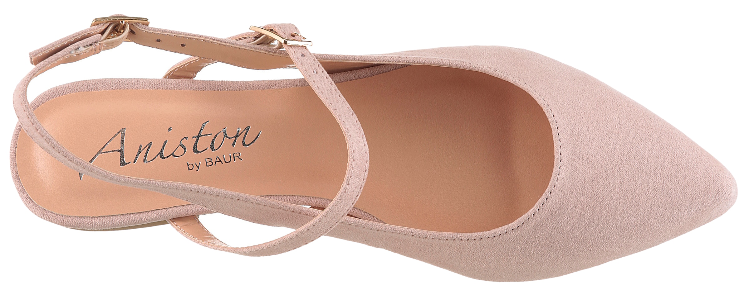Aniston SHOES Pompes à sling  plat, chaussure d'été, sandale à brides - forme étroite
