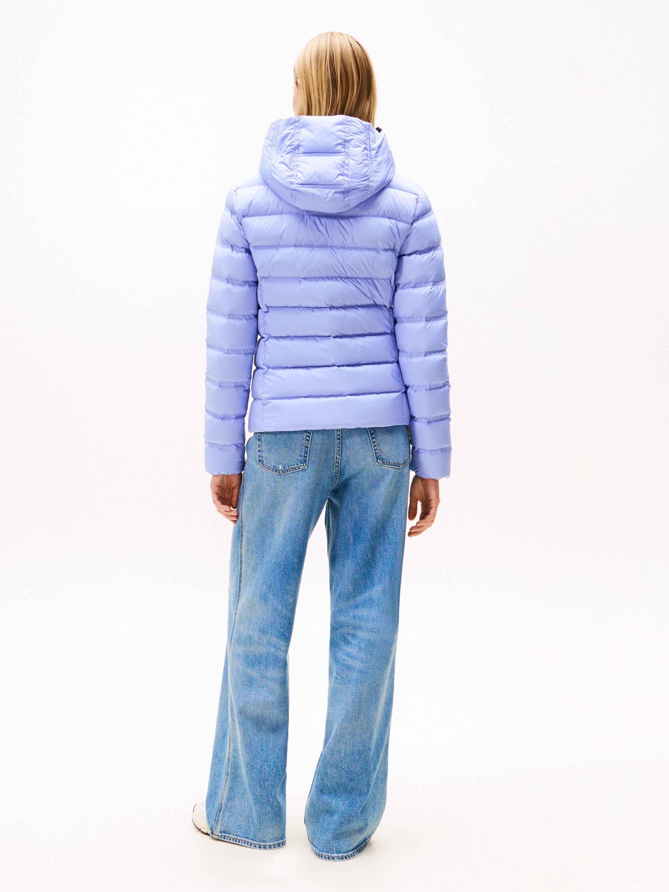 Tommy Jeans Steppjacke »TJW SLIM HOOD PRNT DOWN JCKT EXT« mit Kapuze