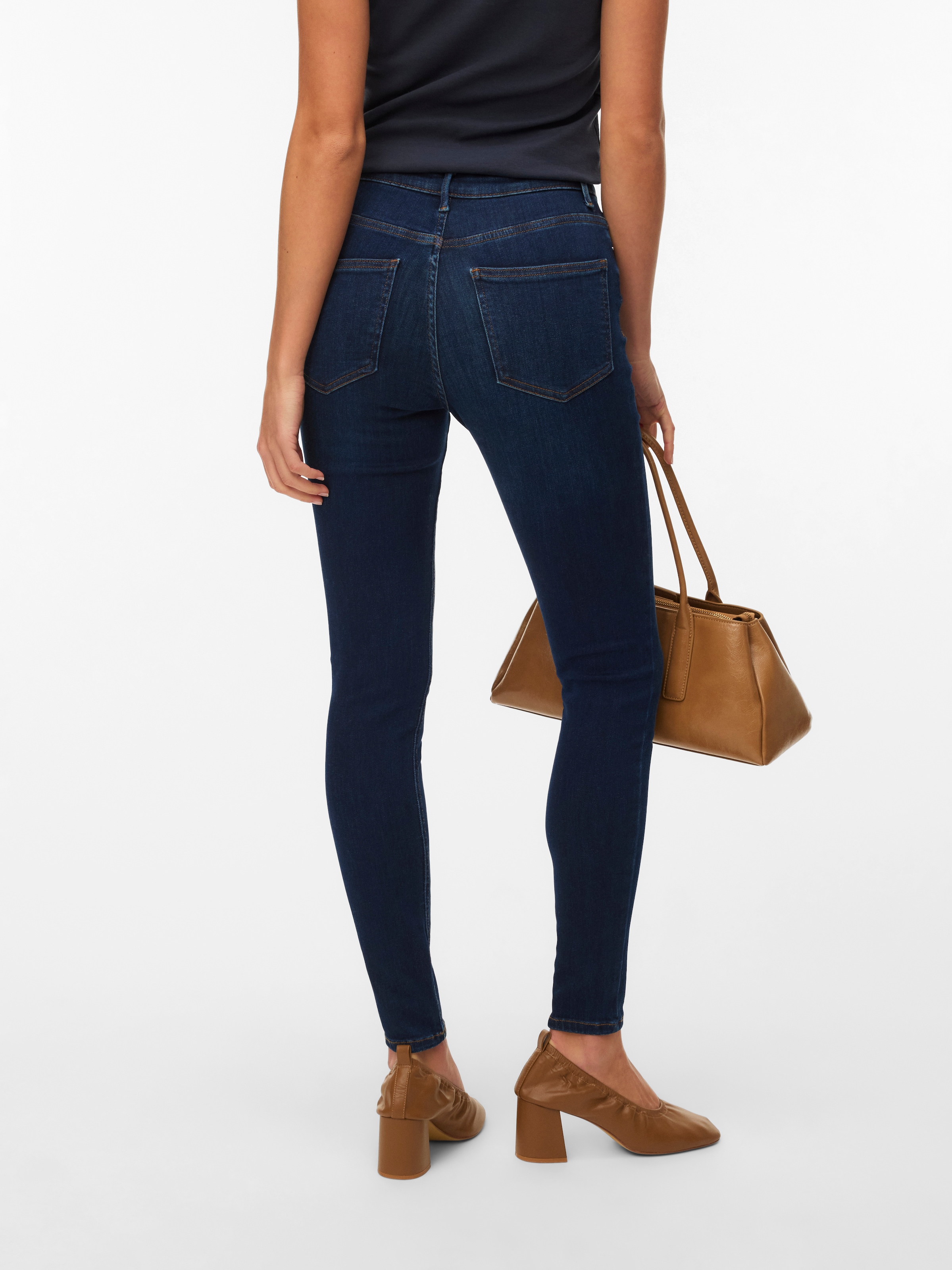 Vero Moda Jeans skinny »VMPOLLY MR SKINNY JEANS RA3051 NOOS« Baumwollmischung, skinny fit