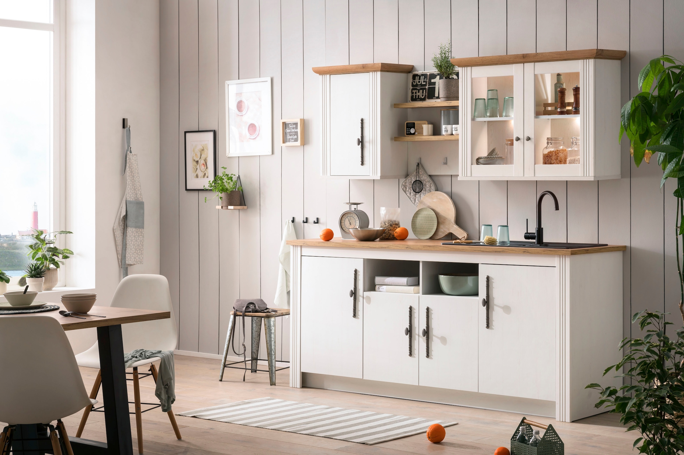 GOODproduct Küche »KS-Westminster« Breite 204 cm, ohne E-Geräte