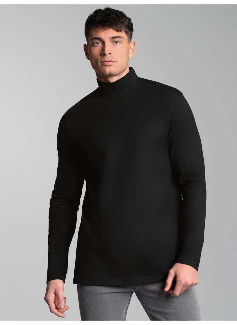 Trigema Longsleeve »TRIGEMA Langarm Shirt mit Stehkragen« 1 Stk.