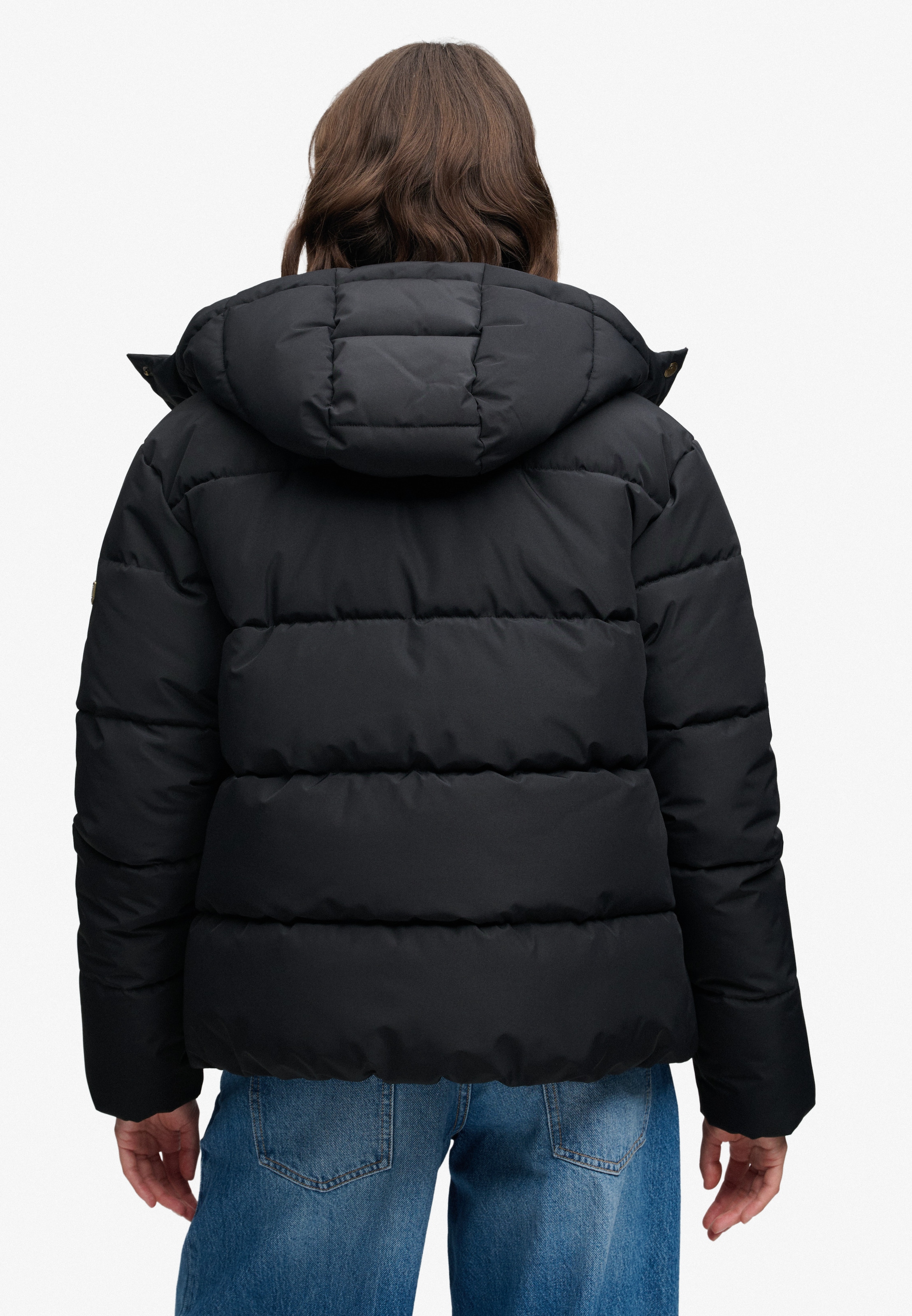Superdry Veste matelassée »PREMIUM HOOD PUFFER JKT« avec capuche fibre synthétique, coupe décontractée