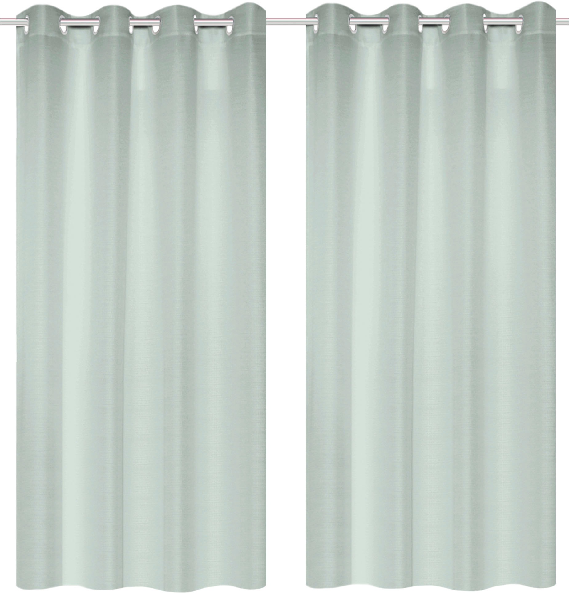 Home Basics Vorhang »BENOGA 2er SET« Ösen 2 Stk. tlg. SET, Ösenschal, Uni, Dekostruktur
