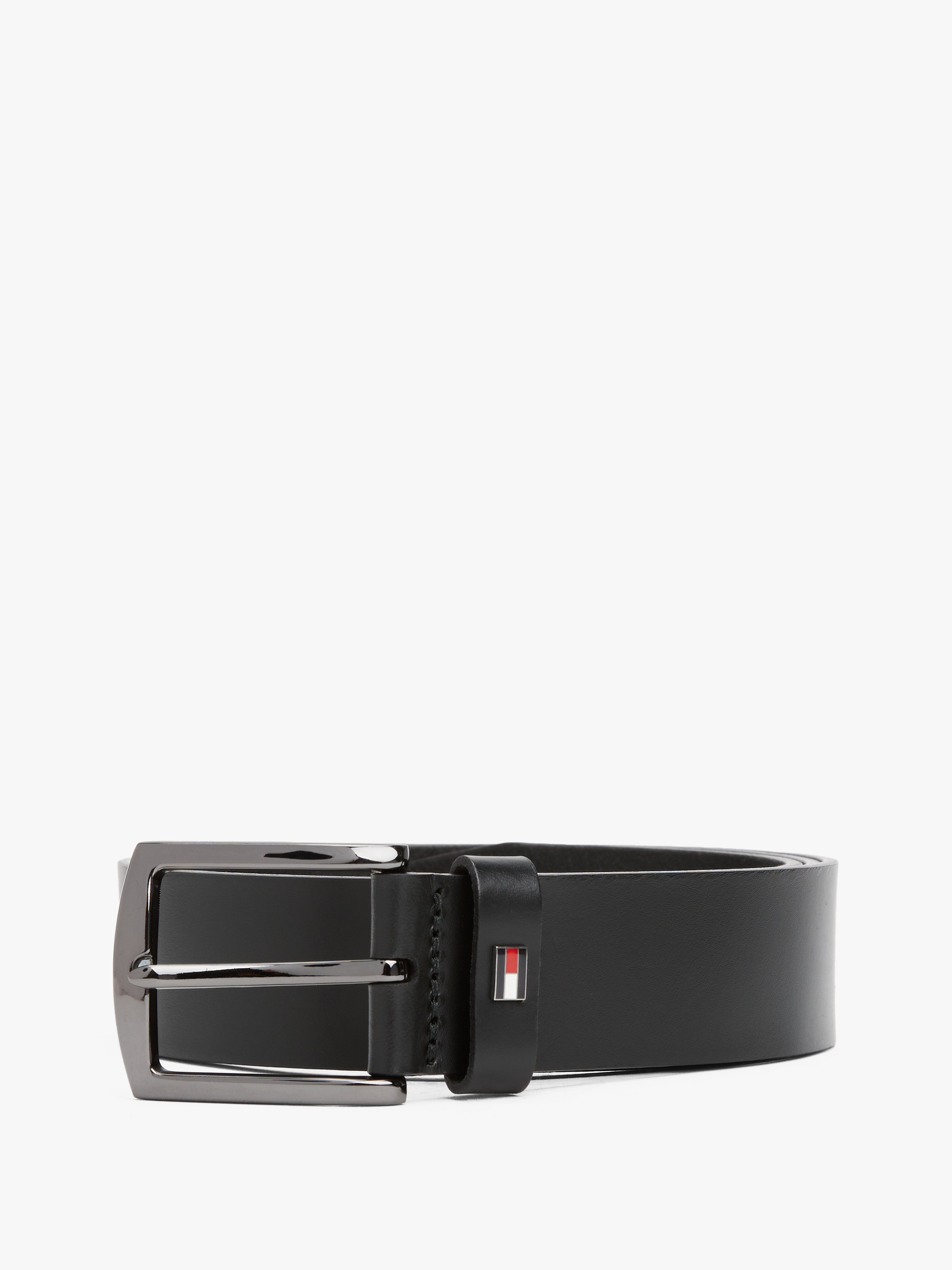 Tommy Hilfiger Ceinture en cuir »DENTON 3.5  cm breit EXT« Einfachdornschliesse, Metalllogo