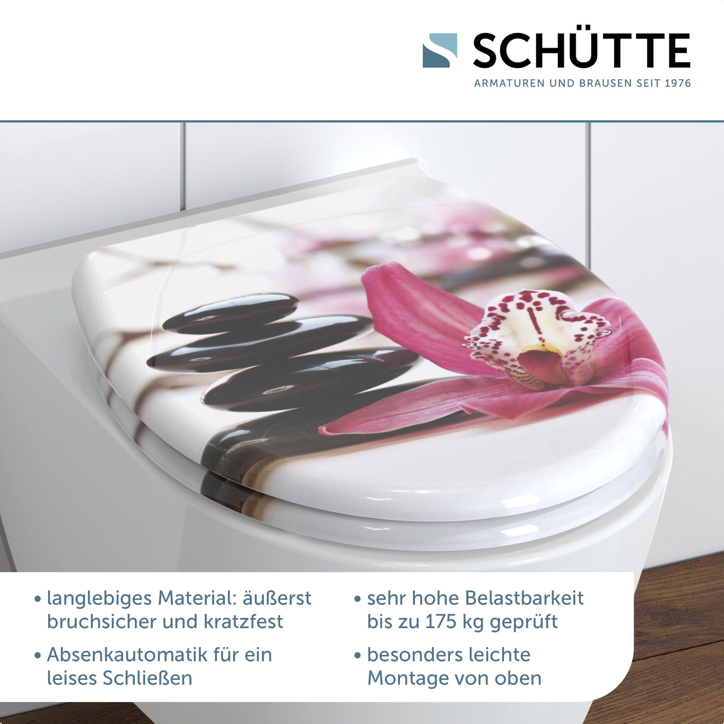 Schütte WC-Sitz »Wellness« Duroplast, mit Absenkautomatik und Schnellverschluss