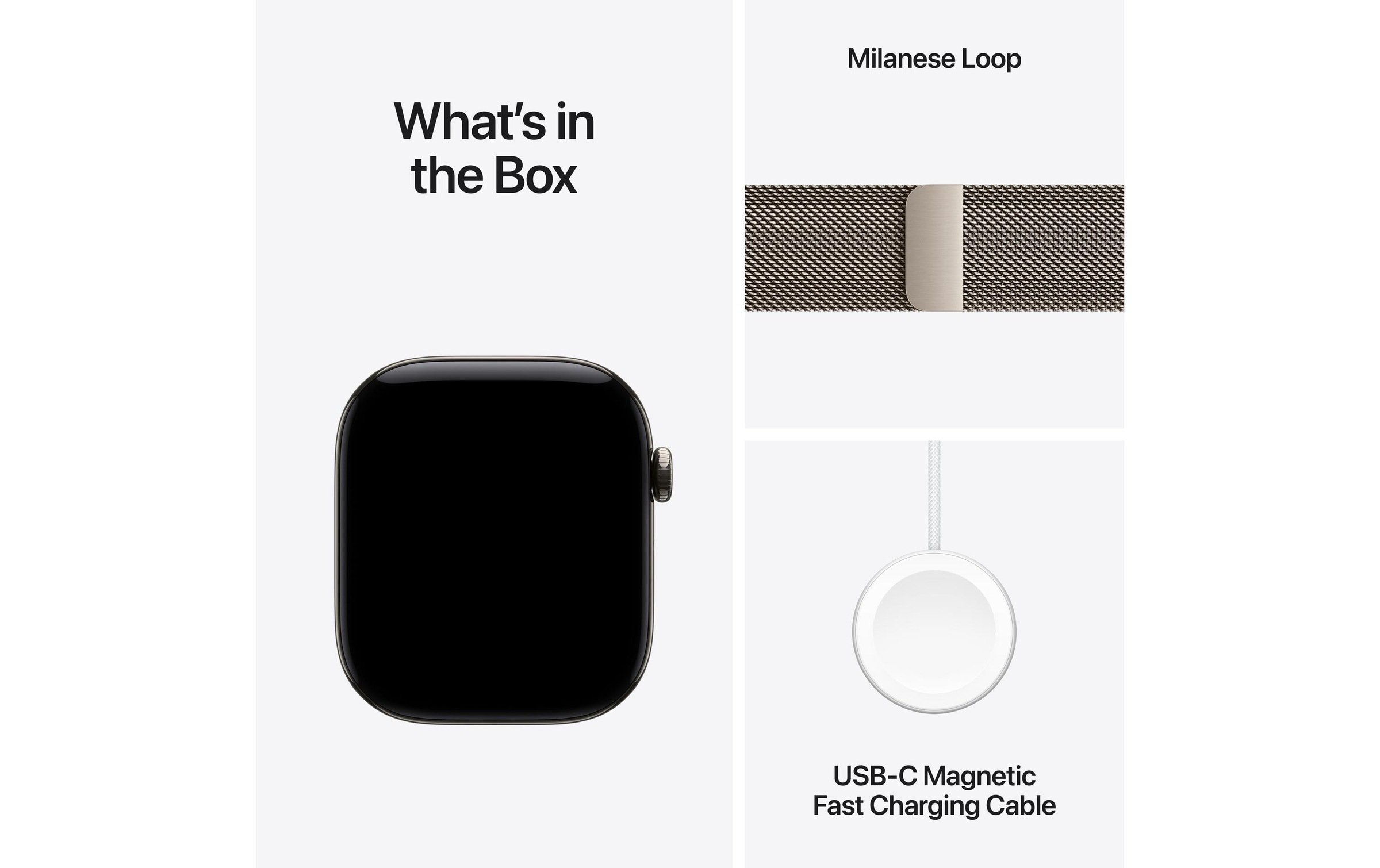 Apple Smartwatch »Apple Watch S12 46 mm CEL Titanium, Milanese Loop«(46/ 1,81 ″)
