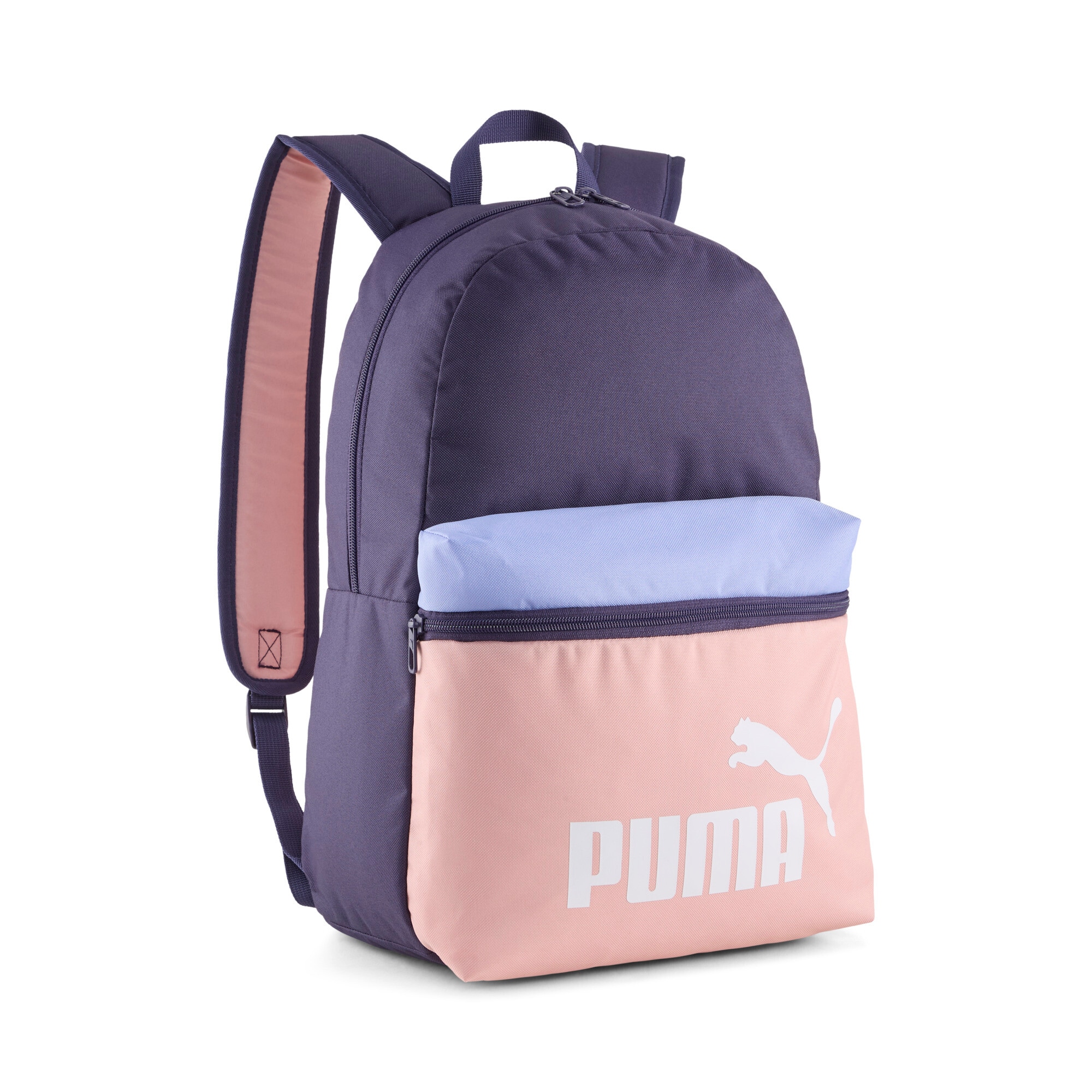 PUMA Rucksack »PHASE COLOR BLOCK BACKPACK« für sportliche Aktivitäten und Alltag, mit geräumigem Hauptfach