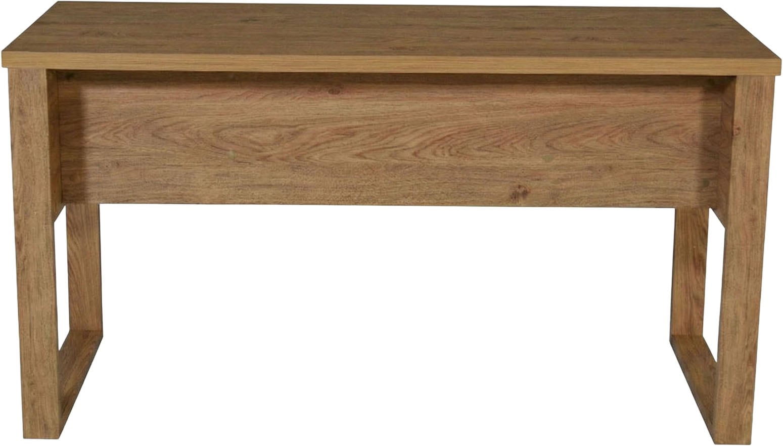 Jahnke Bureau »RIVA D 140« Bureau, espace de rangement, 2 portes, poignées en métal, aspect chêne, largeur : 140 cm