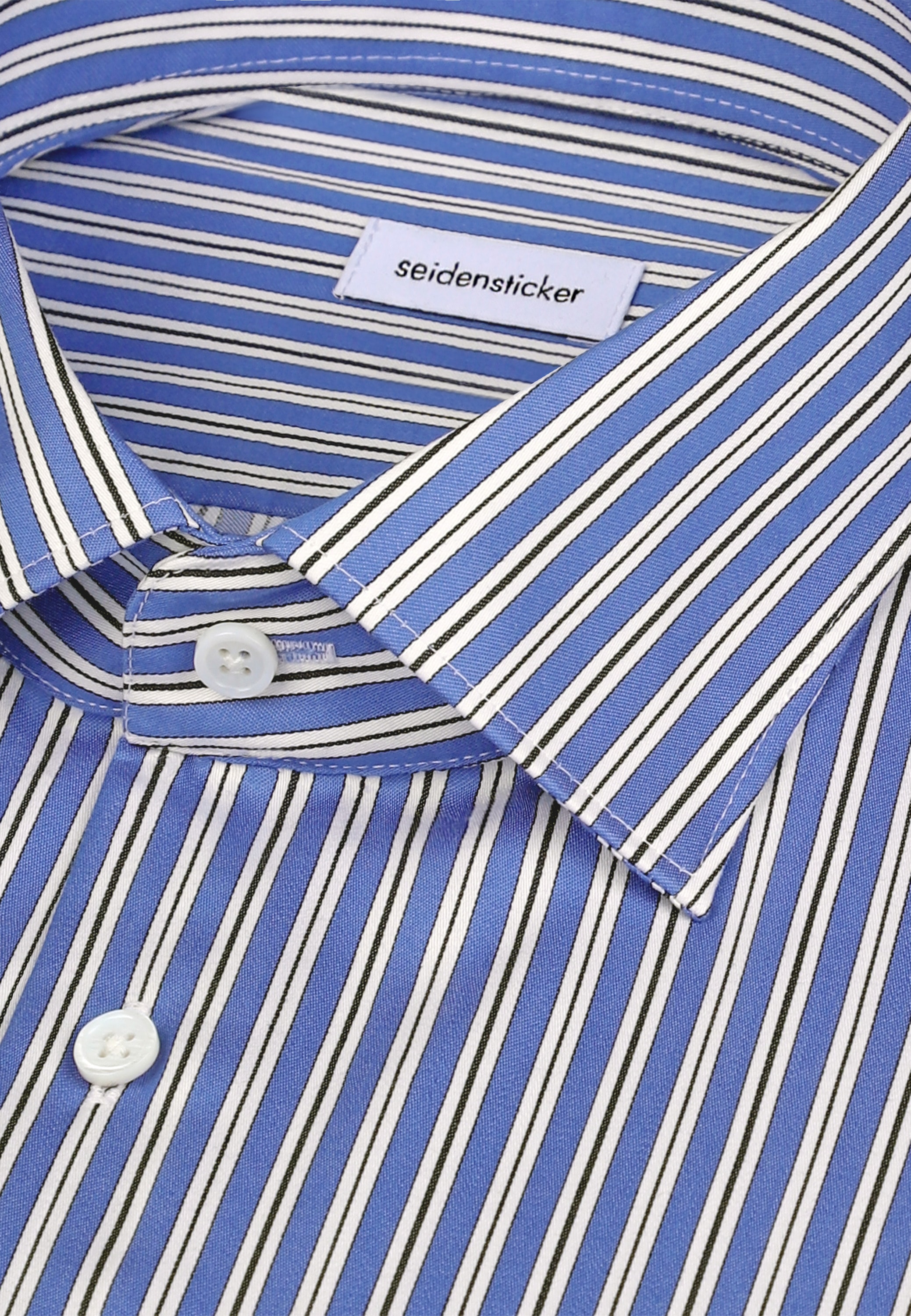 seidensticker Chemise d'affaires »Schwarze Rose« Regular 1/1 Kentkragen Gestreift