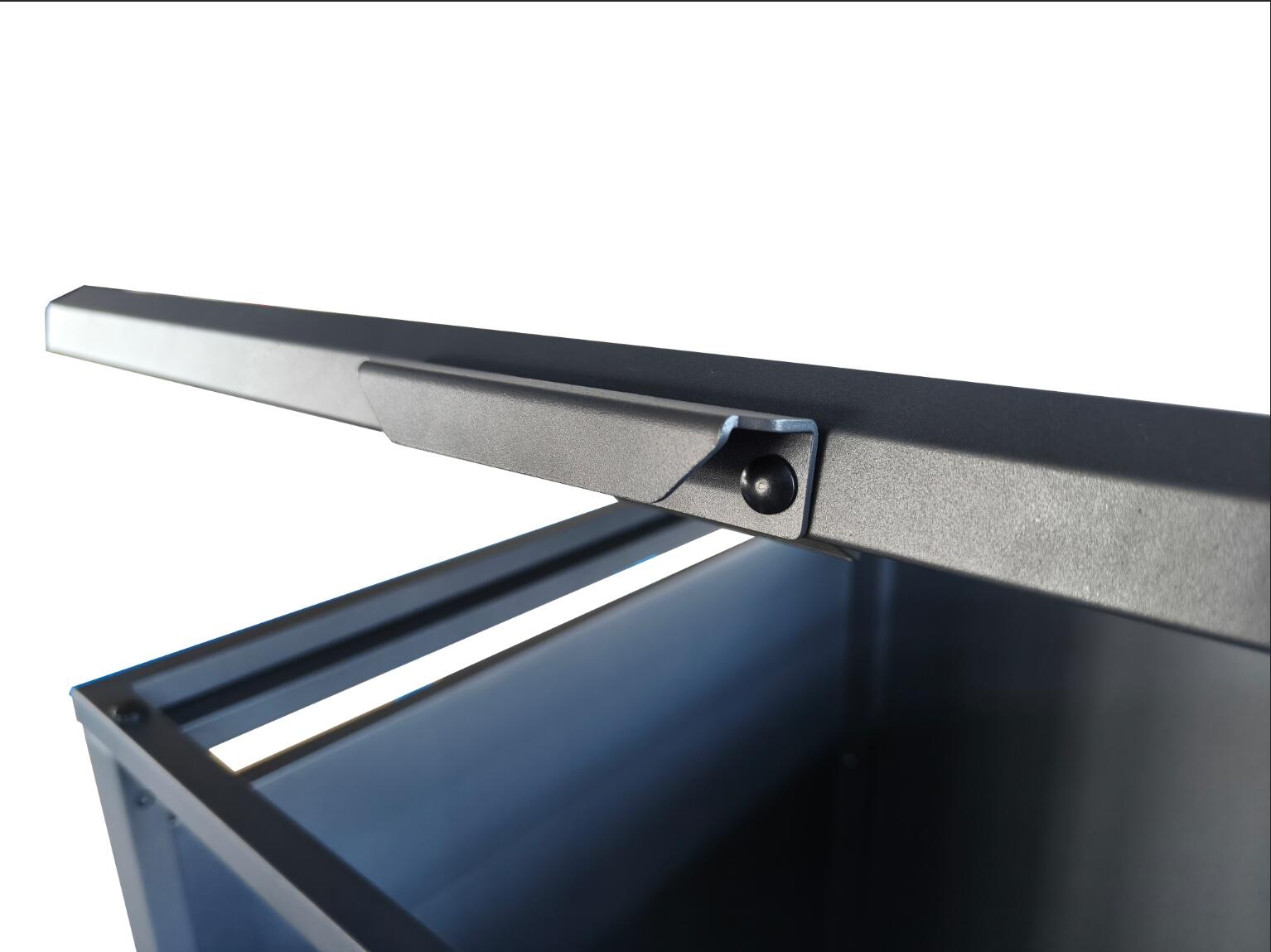 KONIFERA Mülltonnenbox »Bilbao Premium, Metall pulverbeschichtet 120-240L« Deckel mit Gasdruckfeder, abschliessbar, 120-240L BxTxH: 68x80x117 cm