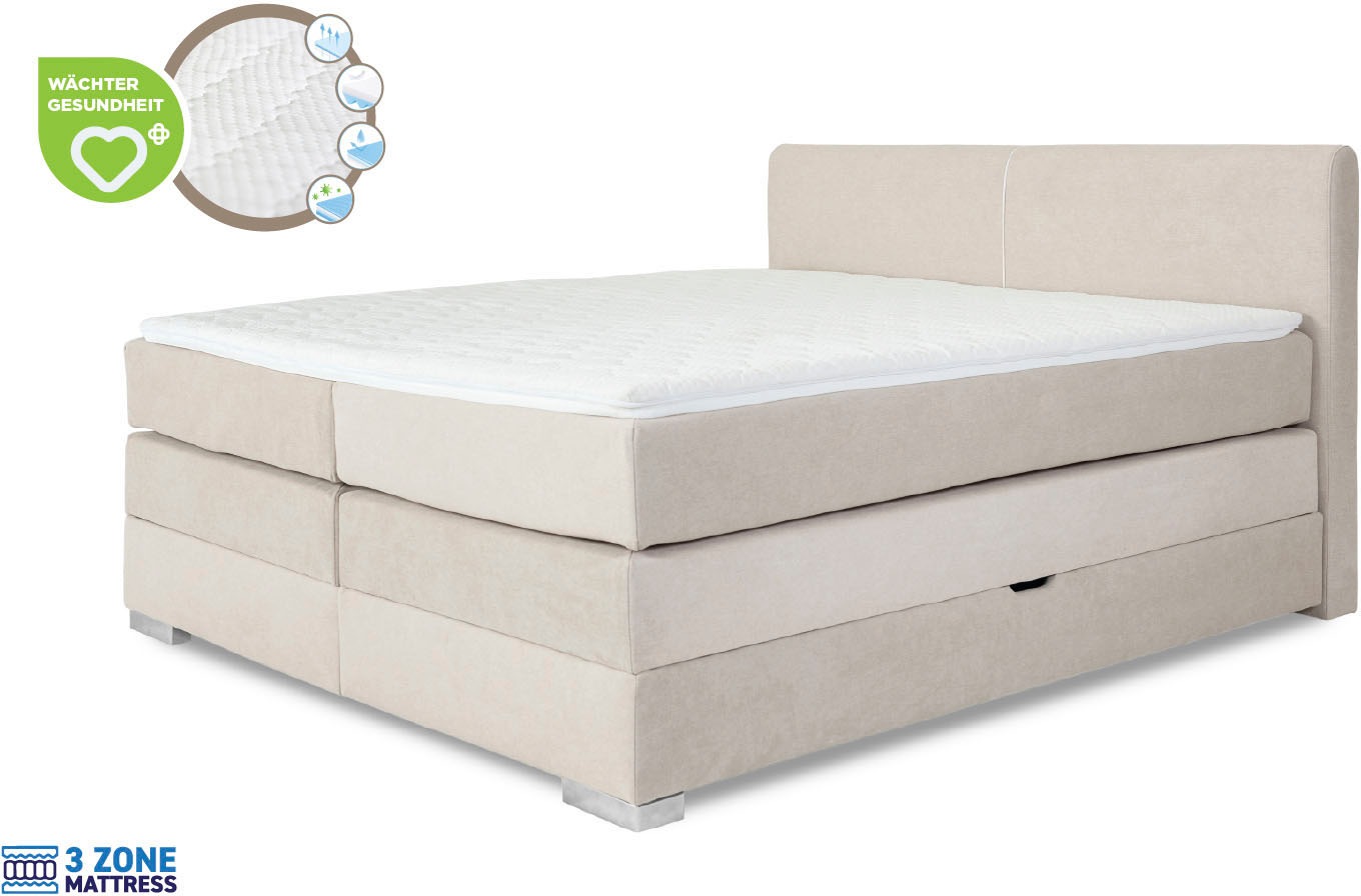 Home affaire Lit boxspring »Juliste inkl. Bettkasten und PUR-Schaum-Topper« erhältlich in den Breite 160, 180 & 200cm